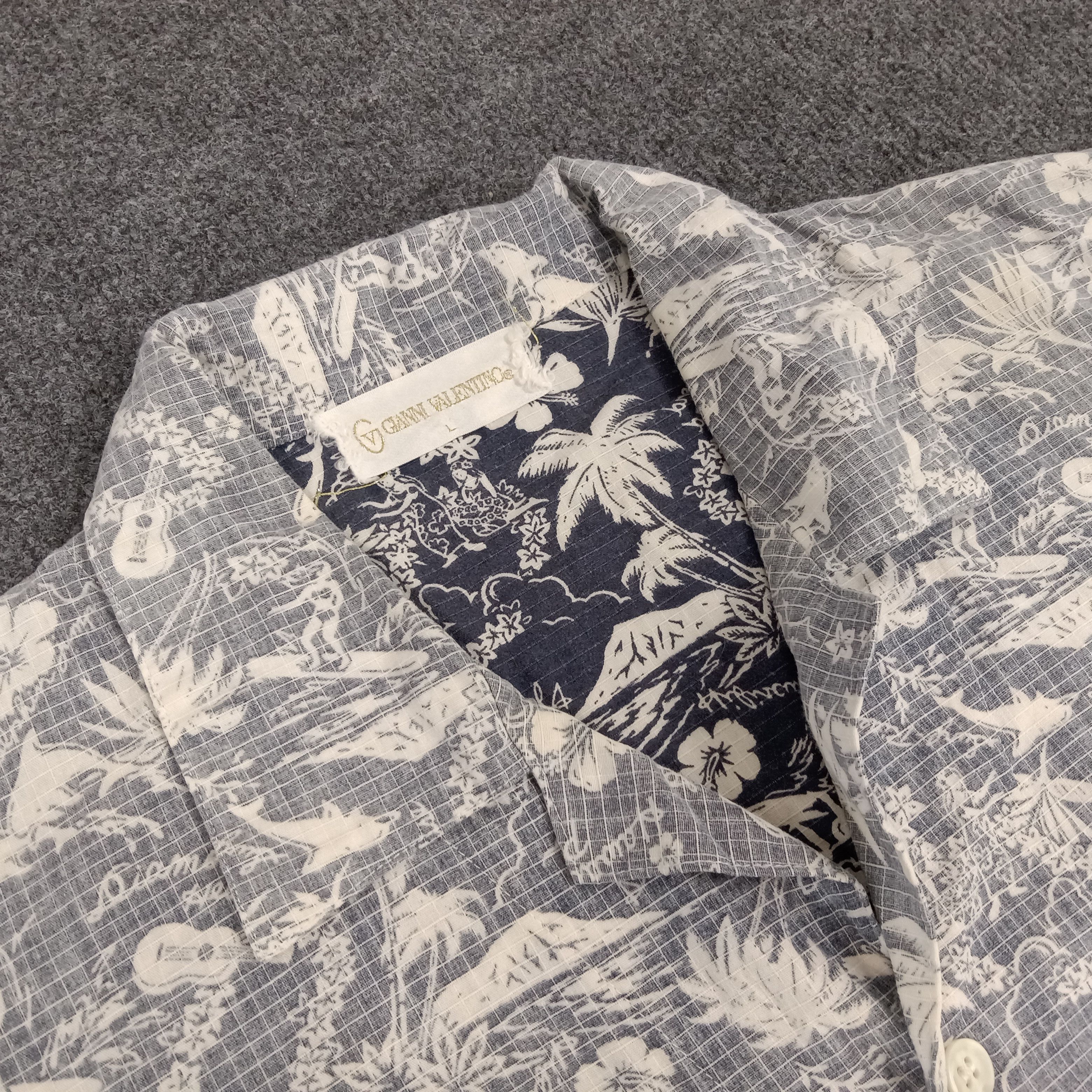 Gianni Valentino × Vintage Gianni Valentino Italian Designer Shirt Button Up Size US XL / EU 56 / 4 - 4 Thumbnail