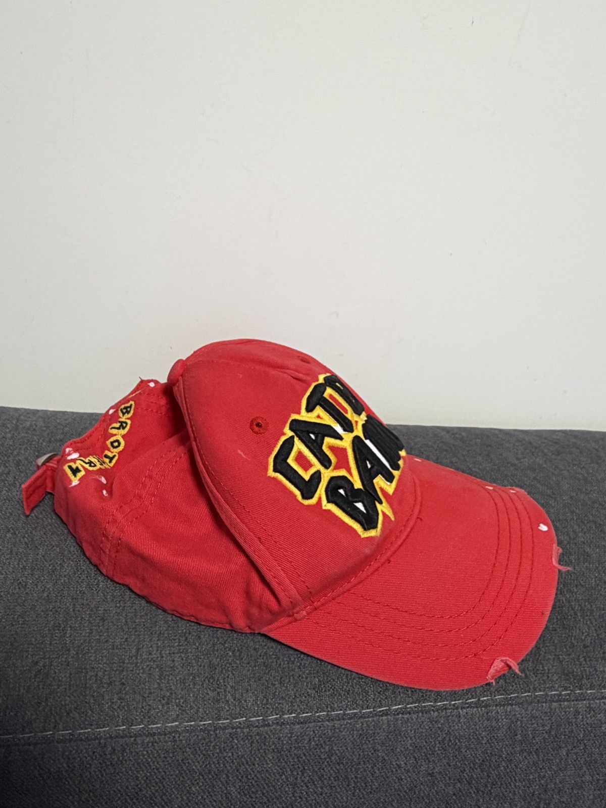 Dsquared2 DSQUARED2 Caten Band Red Cap Size ONE SIZE - 4 Thumbnail