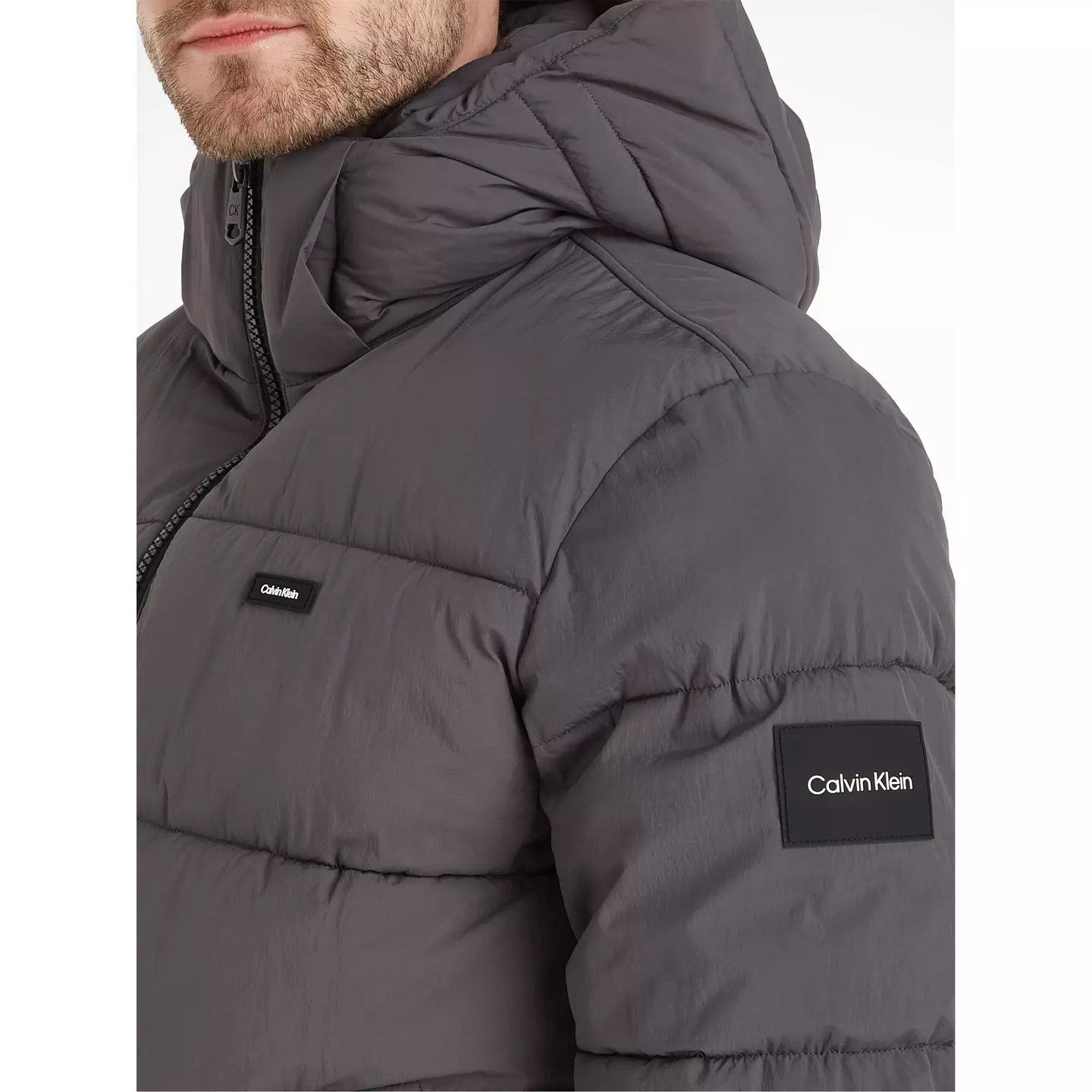 Calvin Klein o1g2r1mq0426 Weather-Resistant Puffer Jacket in Magnet Size US XXL / EU 58 / 5 - 5 Thumbnail