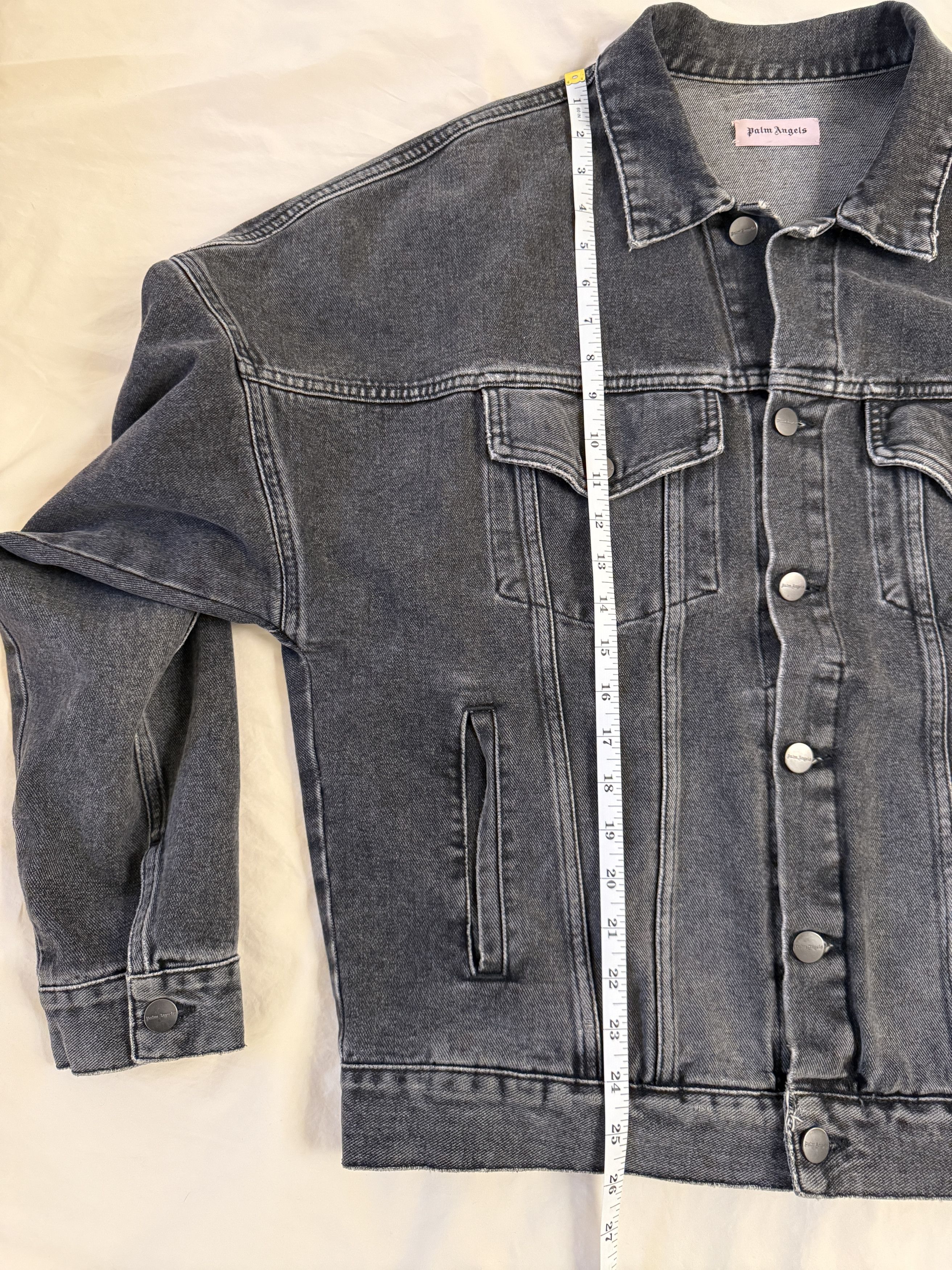 Palm Angels Palm Angels Logo Denim Jacket Size US M / EU 48-50 / 2 - 9 Thumbnail