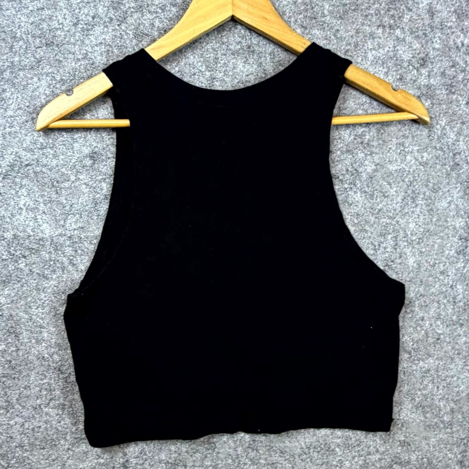 COTTONCITIZEN Cotton Citizen Verona Cropped Tank Top Womens Large Black Size L / US 10 / IT 46 - 2 Thumbnail