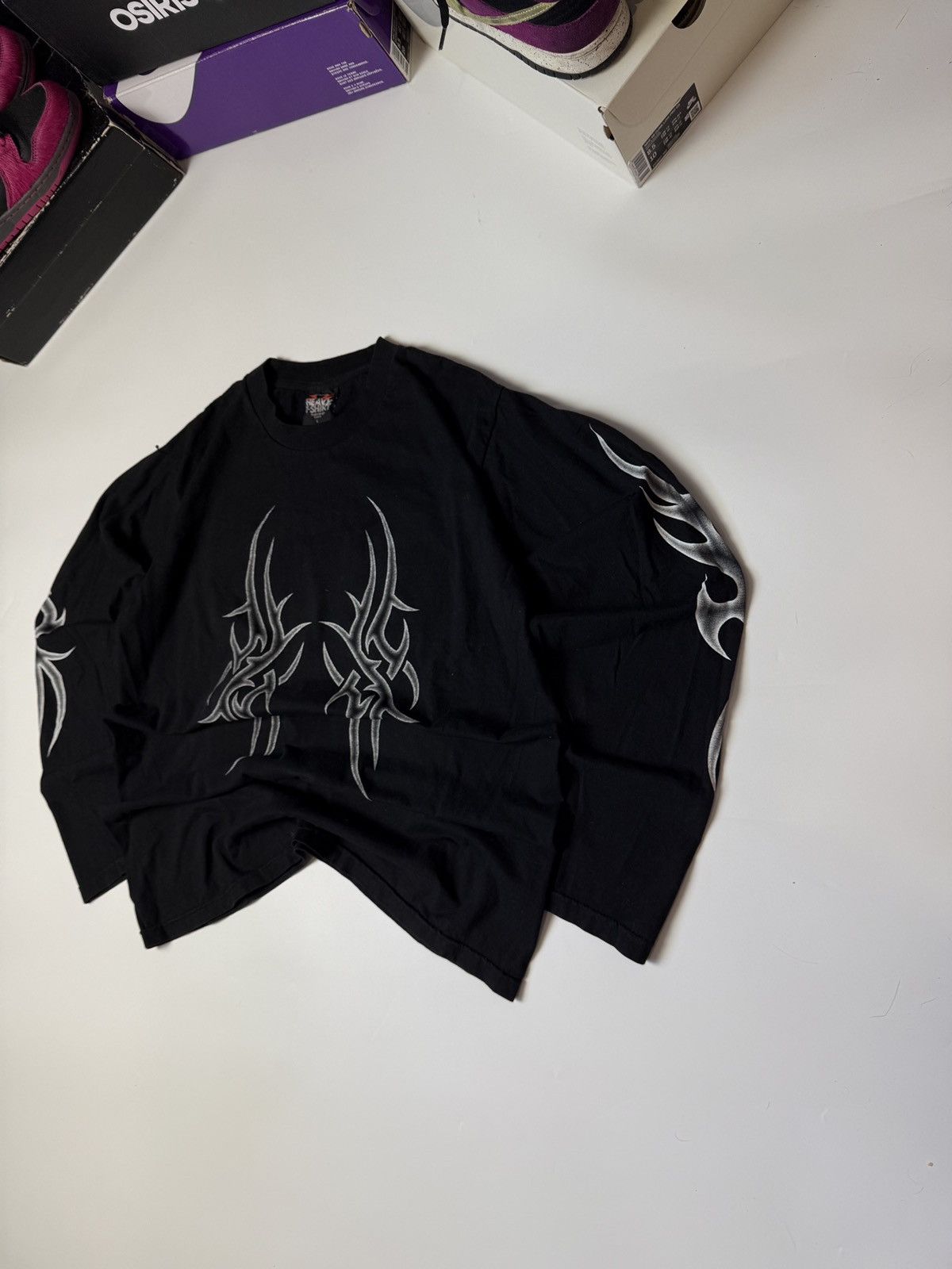 Affliction × Vintage Long sleeve Affliction sk8 opium y2k Size US L / EU 52-54 / 3 - 3 Thumbnail