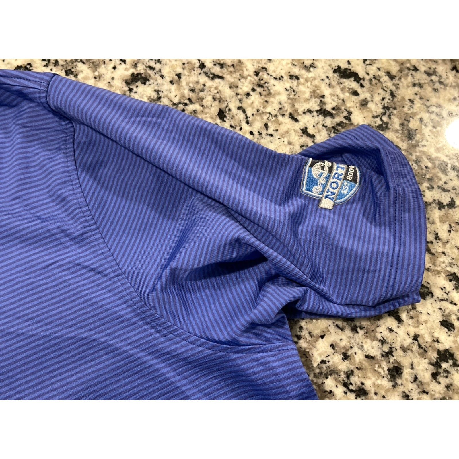 Vintage Greyson Polo Shirt Mens L Blue Striped Performance Stretch Golf Polo Shirt Size US L / EU 52-54 / 3 - 6 Thumbnail