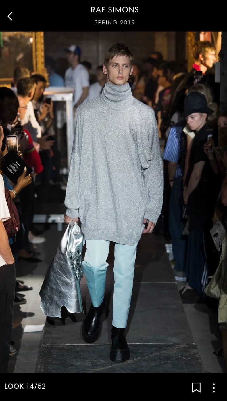 Raf Simons Raf Simons 19 Spring and Summer Show No. 14look Silver Ble Size US XS / EU 42 / 0 - 9 Thumbnail