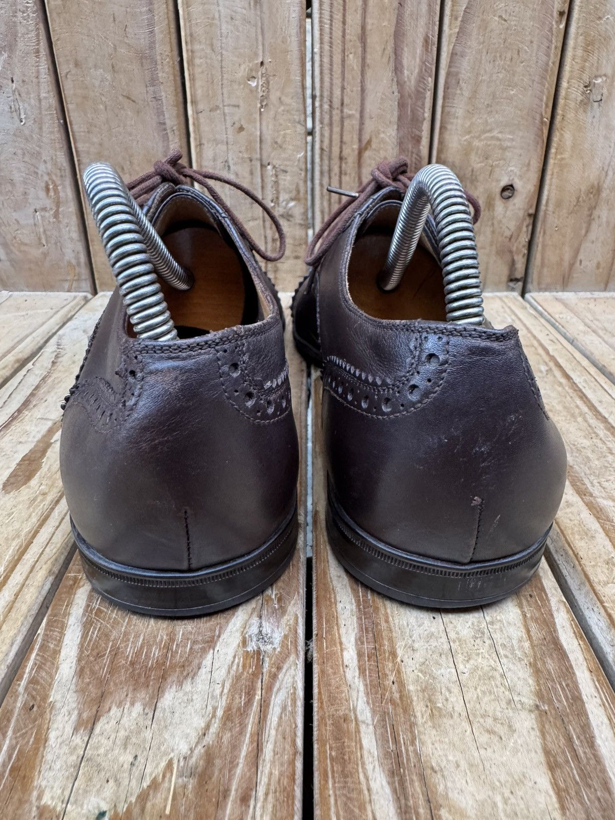 Gucci Gucci brown Cap Toe Leather Men's Dress Shoes UK 6 USA 6.5 Size US 6.5 / EU 39-40 - 11 Thumbnail