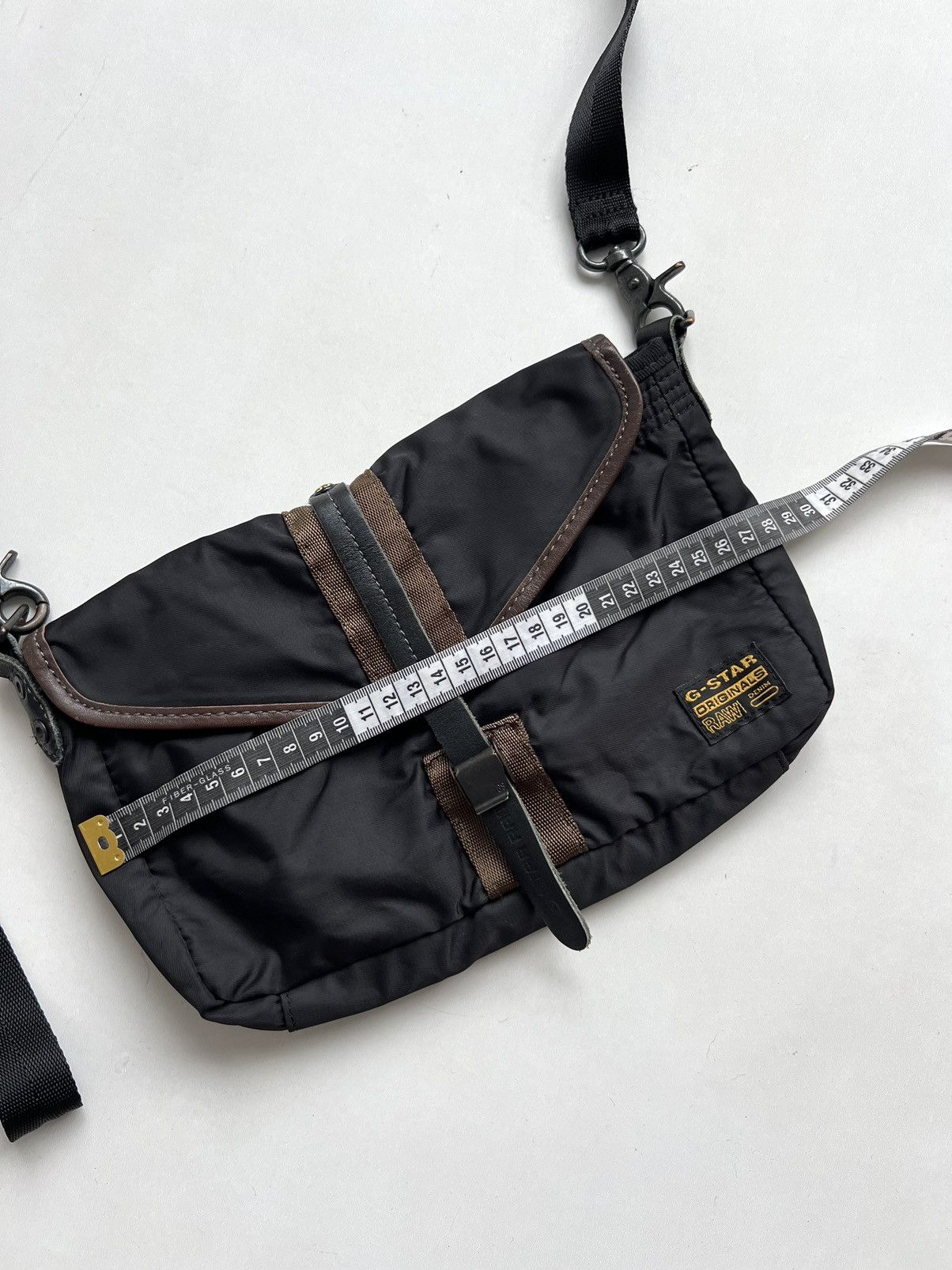 G-Star × Vintage Vintage Y2K G-Star Nylon Messenger Bag Size ONE SIZE - 11 Thumbnail