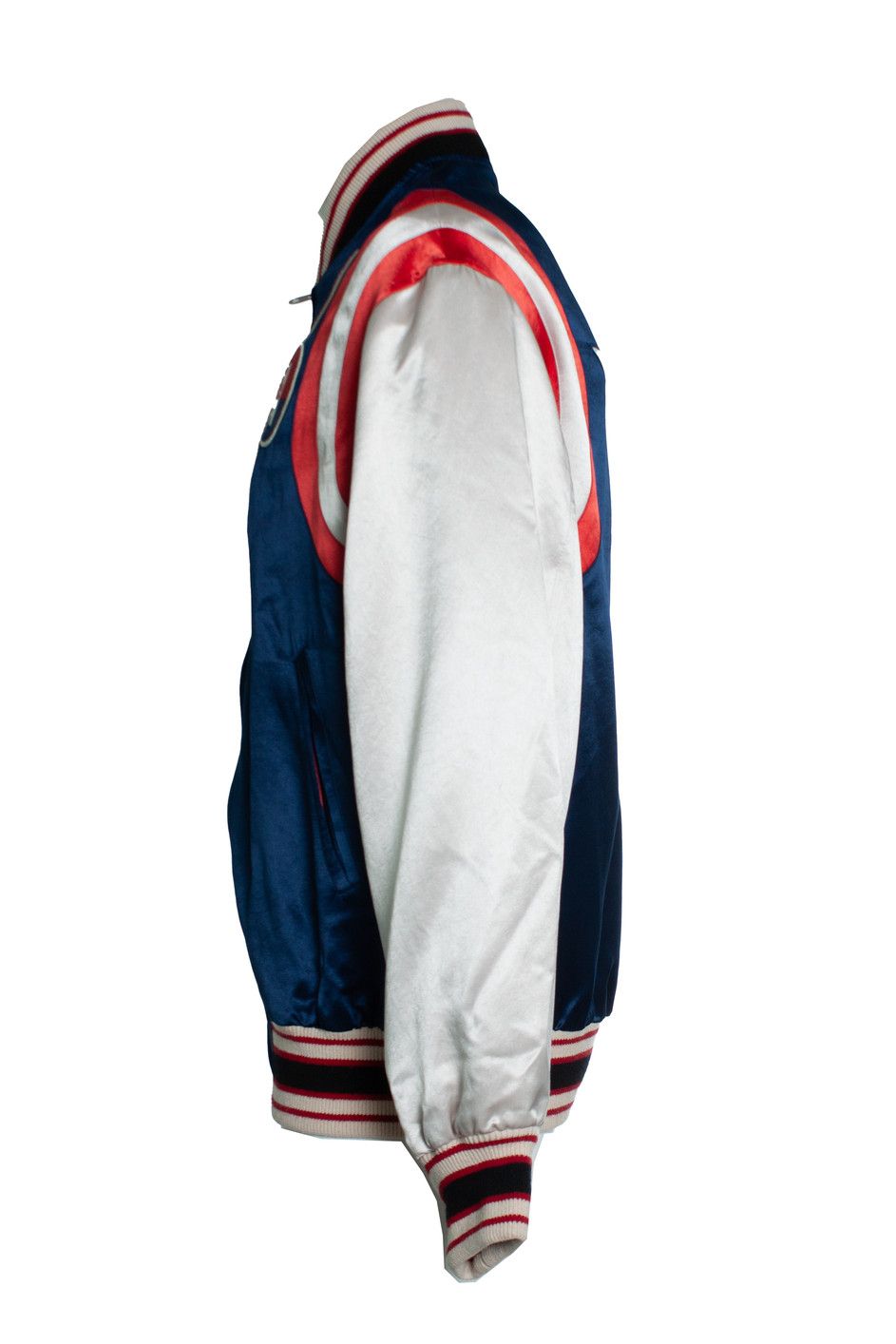 Gucci Gucci, Gucci blue acetate jacket with GG blade Size US S / EU 44-46 / 1 - 5 Thumbnail