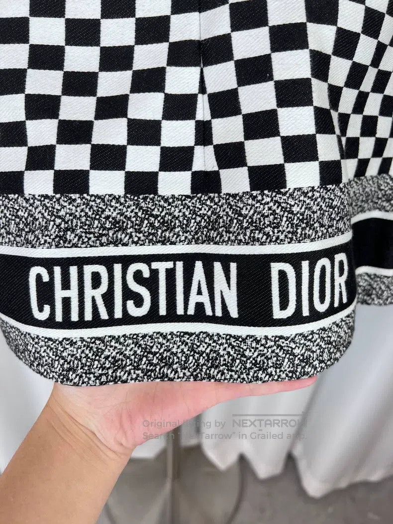 Dior Dior Black and white checkerboard suit jacket letter logo Size XS / US 0-2 / IT 36-38 - 6 Thumbnail