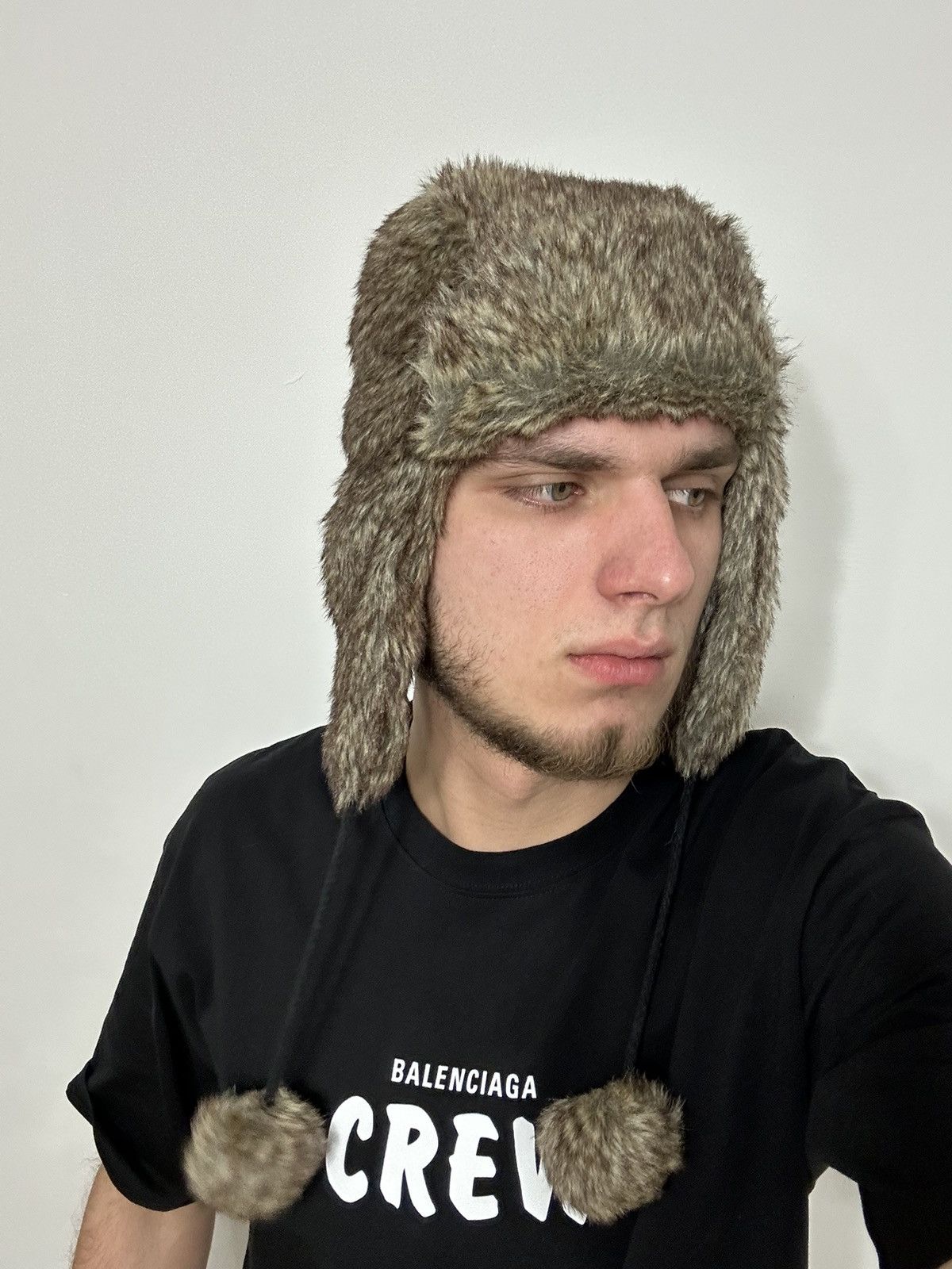 Hysteric Glamour × Japanese Brand Crazy Y2k Mohair Fuzzy Hat Ushanka Punk Winter Size ONE SIZE - 3 Thumbnail