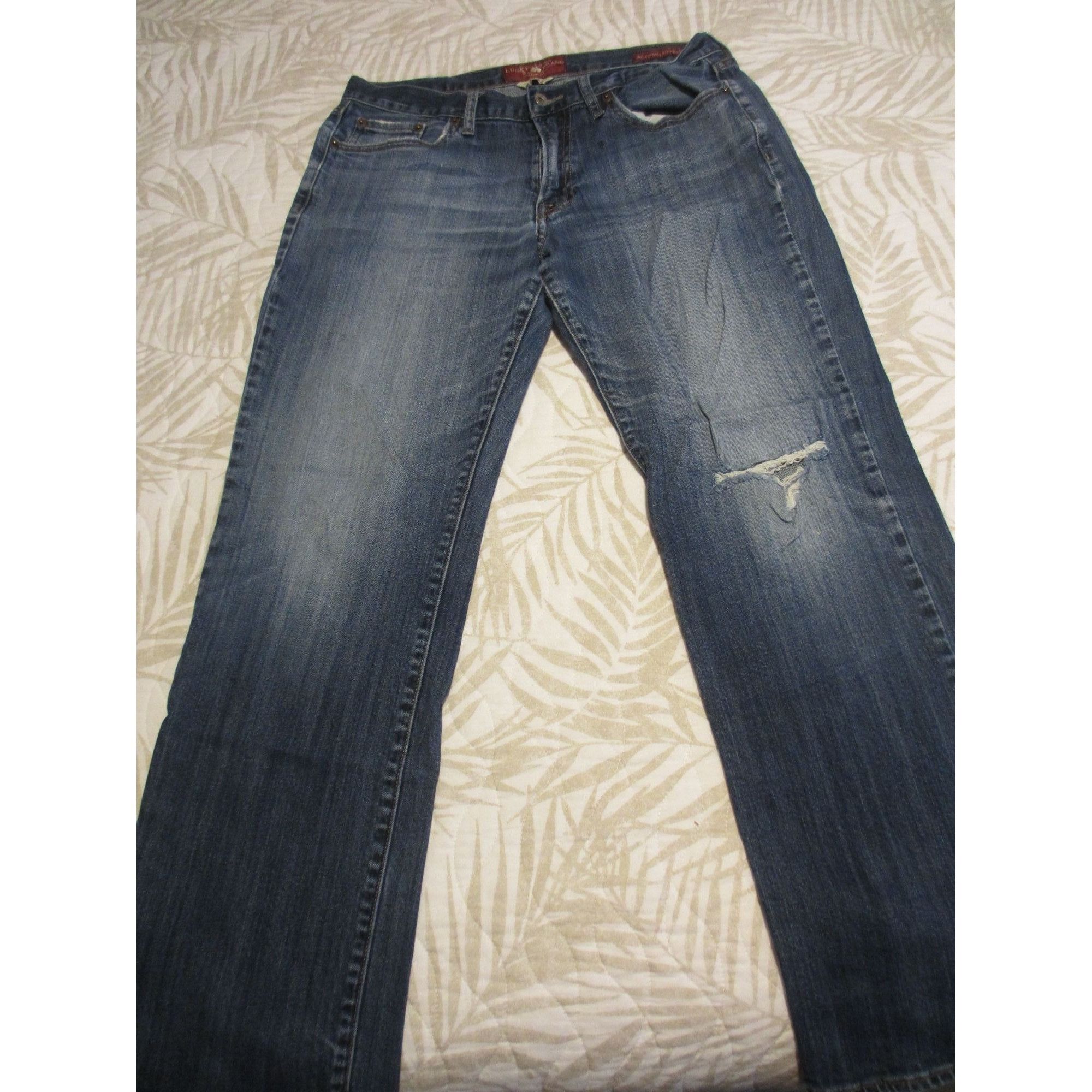 Lucky Brand Lucky Brand Womens 361 Vintage Straight Jeans 32x32 Blue Den Size 32" / US 10 / IT 46 - 3 Thumbnail