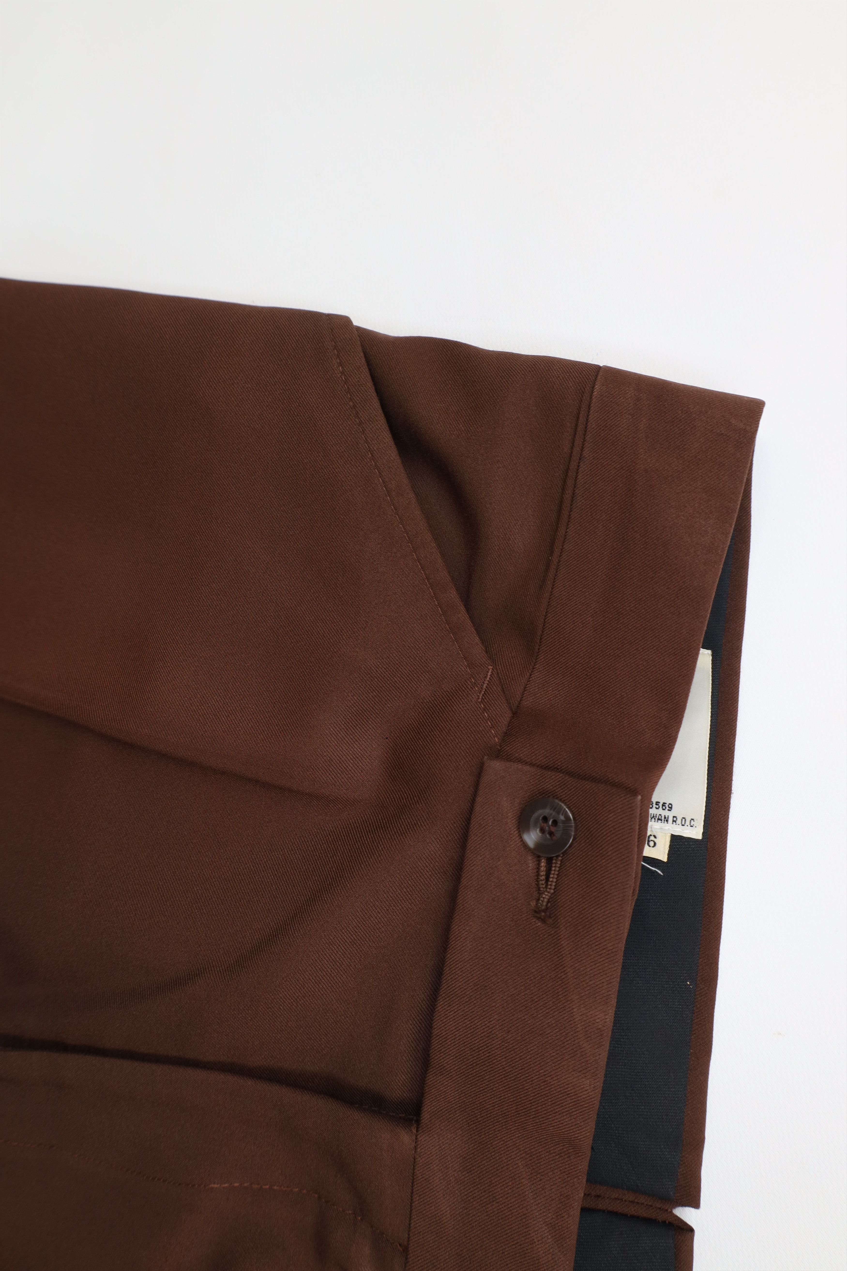 Vintage Vintage 70s Streetwear Knit Bell Bottoms Chino Pants Brown Size US 36 / EU 52 - 8 Thumbnail