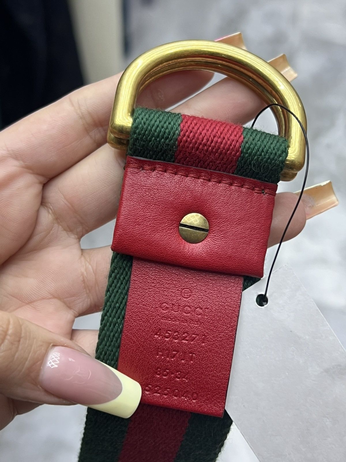Gucci Gucci Web Feline D Ring Belt Size ONE SIZE - 5 Thumbnail