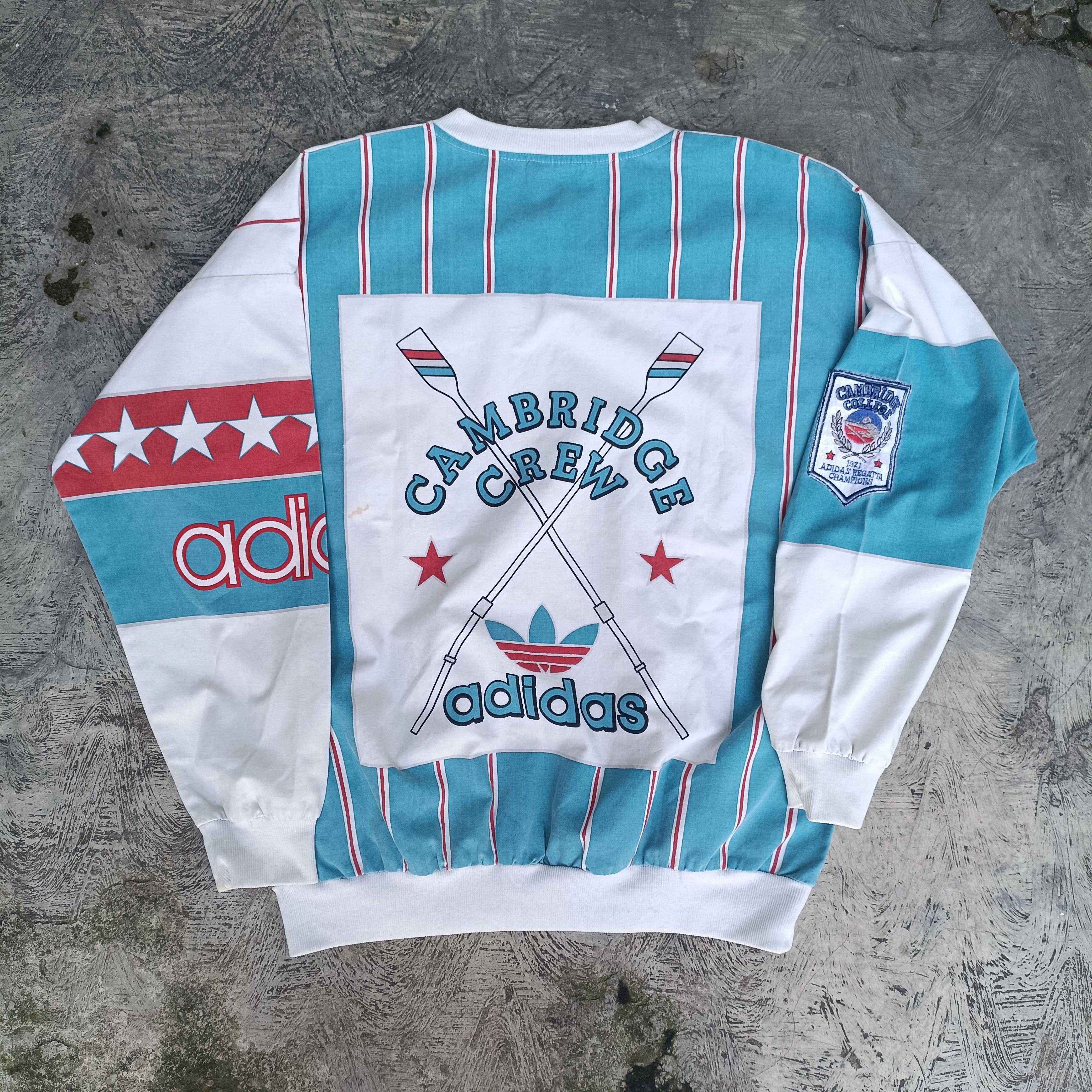 Adidas 80s Adidas Cambridge Sailing Crew Sweatshirt Size US M / EU 48-50 / 2 - 2 Thumbnail