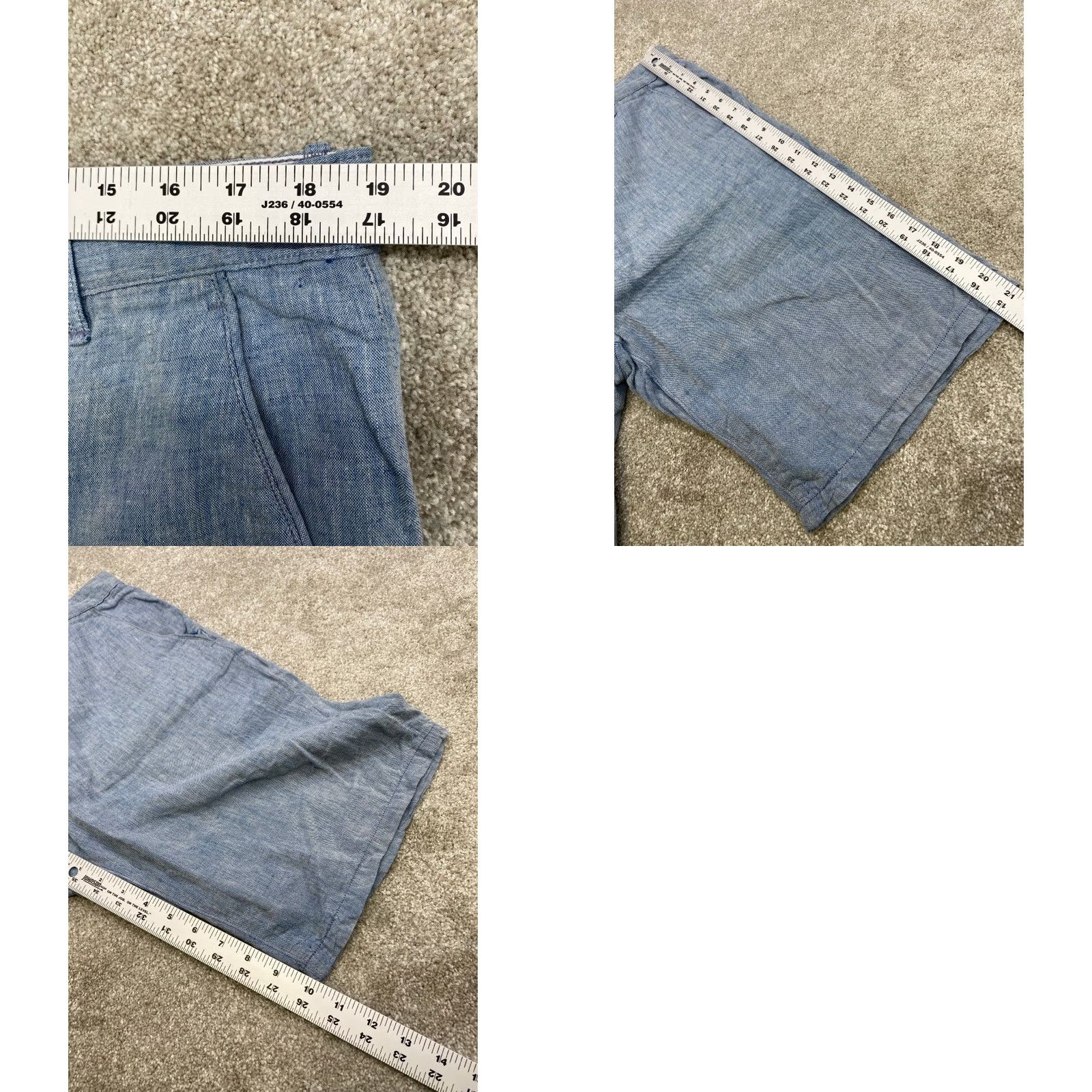Levi's Levi's Chino Shorts Men's 36x10 Blue Chambray Linen Cotton 4963 Chino Size US 36 / EU 52 - 8 Thumbnail