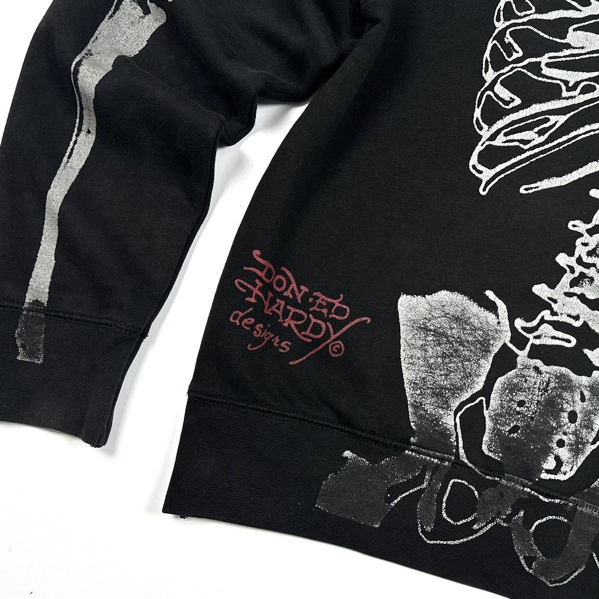 Ed Hardy Vintage Ed Hardy x Christian Audigier Skeleton Zip Hoodie Size US XL / EU 56 / 4 - 17 Thumbnail