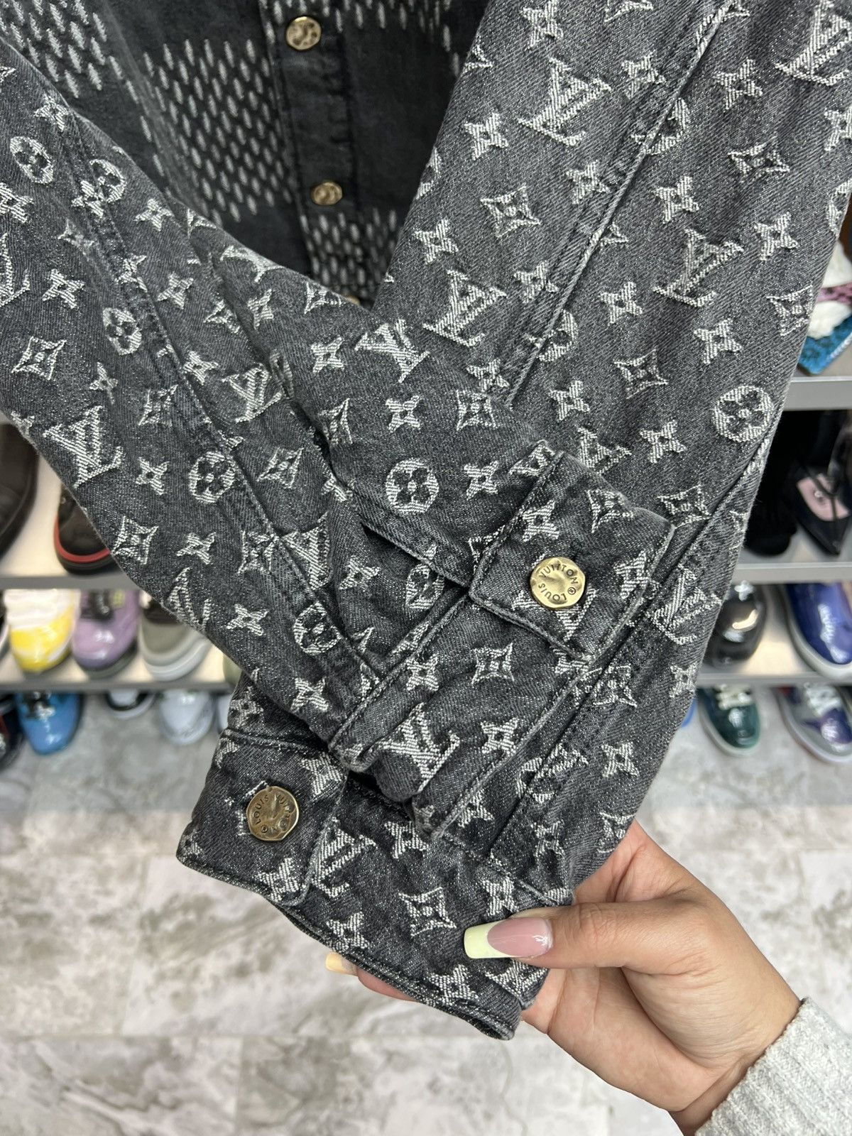 Louis Vuitton Louis Vuitton x Nigo Giant Damier Denim Jacket Size US M / EU 48-50 / 2 - 6 Thumbnail