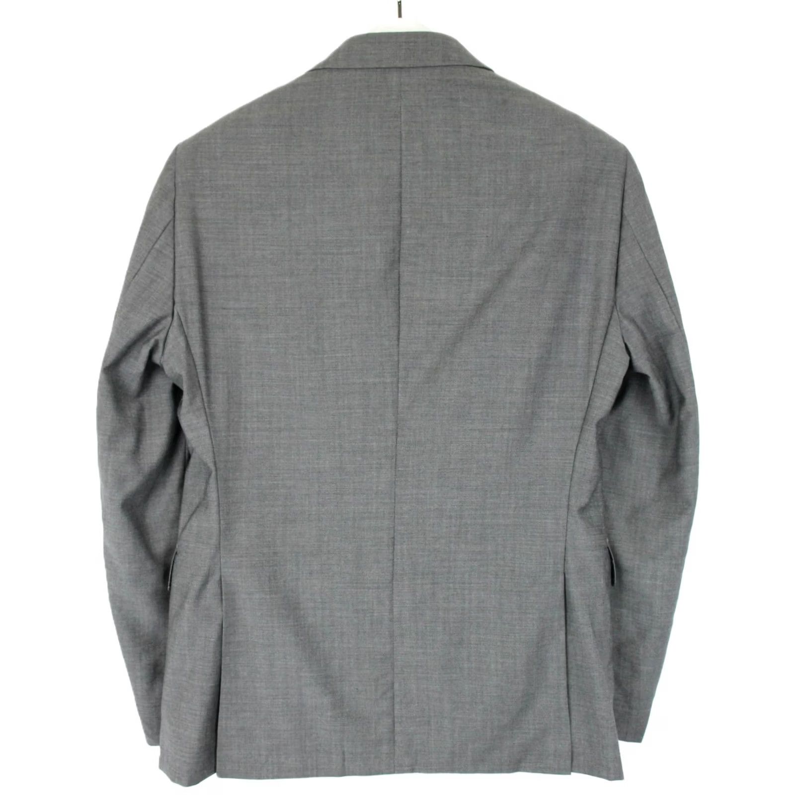 Vintage INDOCHINO Blazer Men's MEDIUM Wool Blend Notch Lapel Double Vented Melange Grey Size 40R - 2 Thumbnail