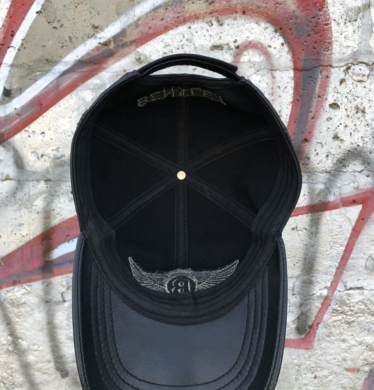Bentley × Vintage Vintage Bentley Racing Leather Cap Size ONE SIZE - 10 Thumbnail