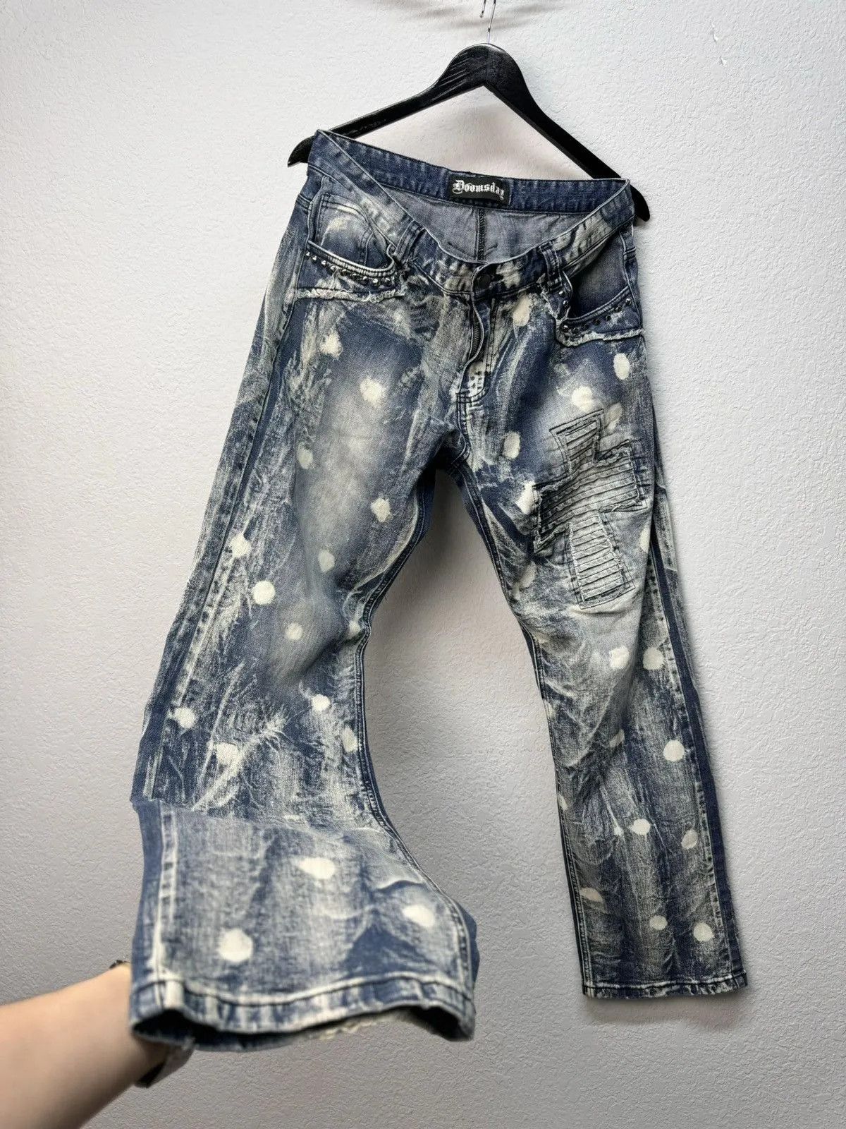 Designer × Leather VINTAGE CASUAL BALENCIAGA STYLE LEATHER PANTS MOTO RACING Size US 32 / EU 48 - 9 Thumbnail