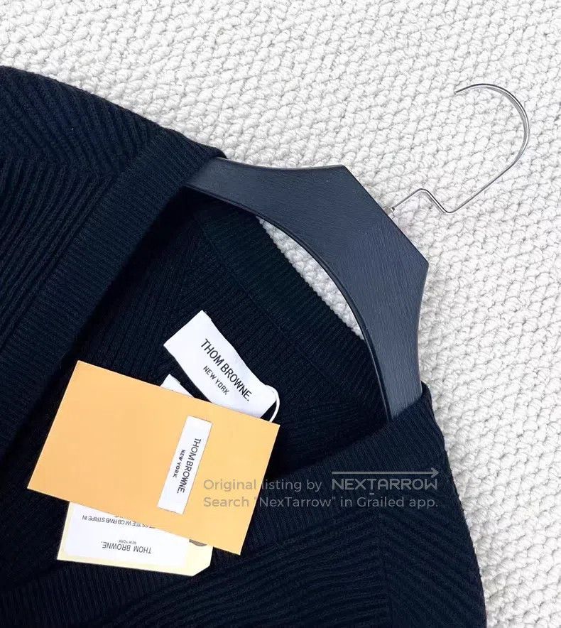Thom Browne Thom Browne Black Knit Cardigan Jacket Size US S / EU 44-46 / 1 - 3 Thumbnail