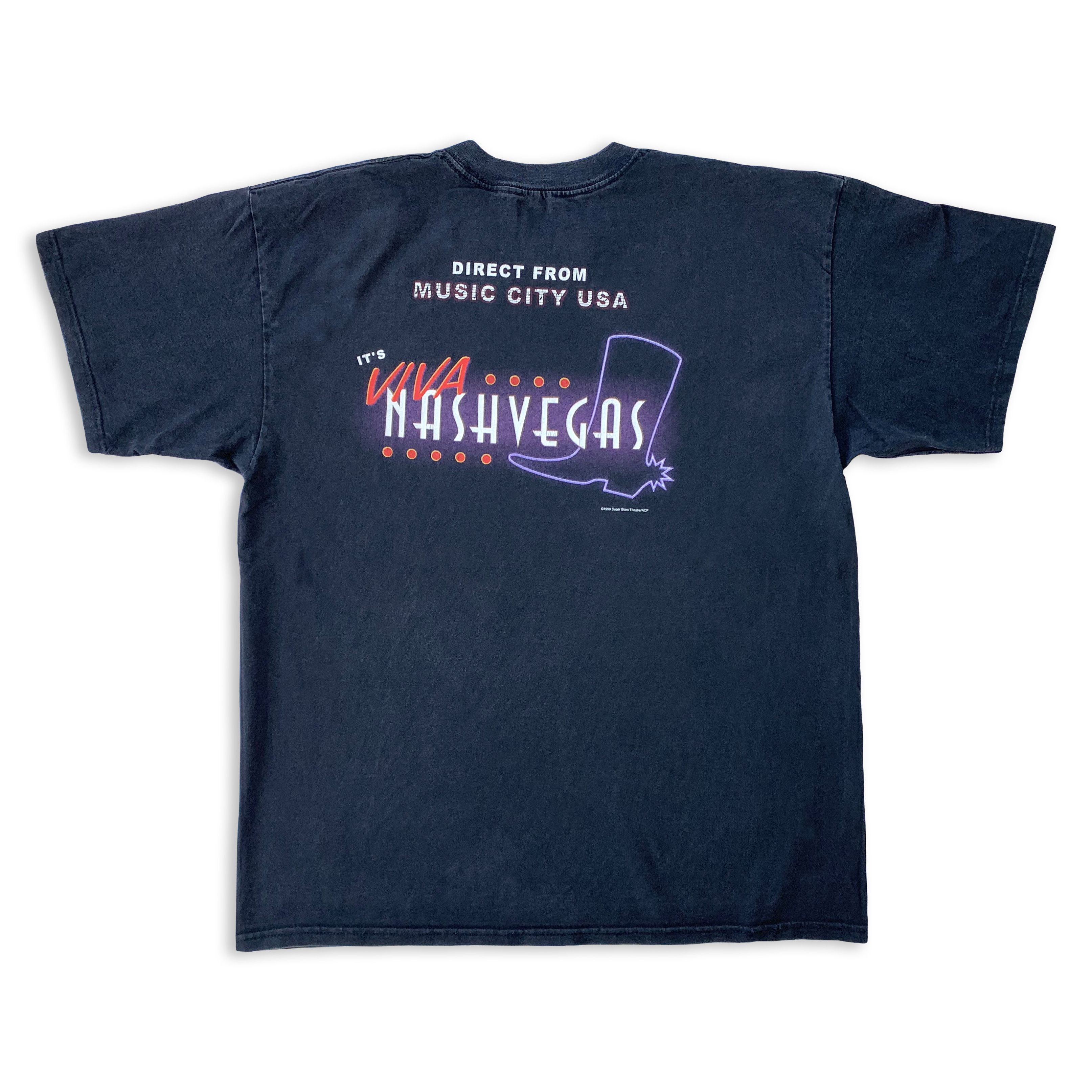 Vintage Vintage 1999 NASHVEGAS t shirt 90s Rock South Tennessee / XL Size US XL / EU 56 / 4 - 3 Thumbnail