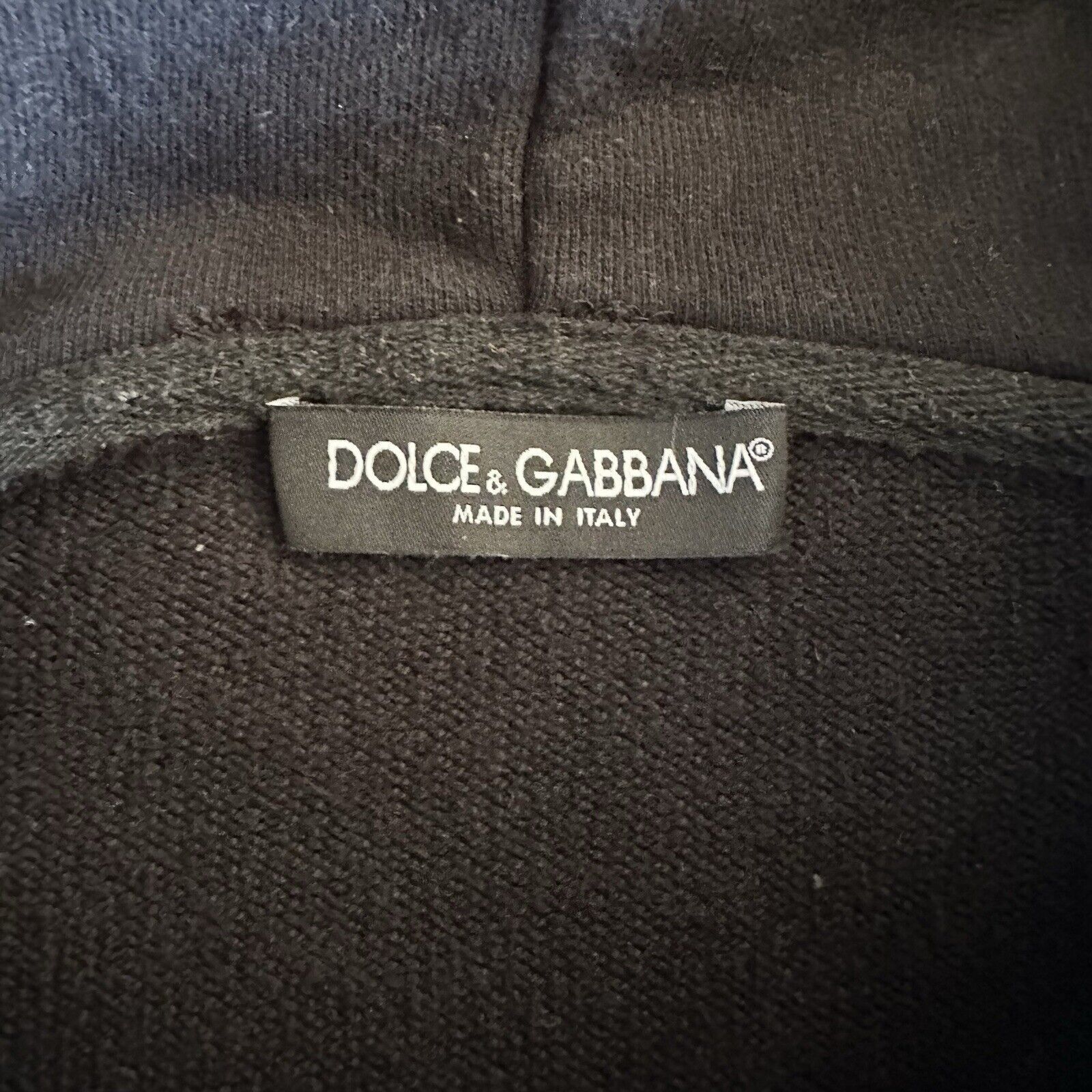 Designer × Dolce & Gabbana Dolce & Gabbana Black Hoodie Size 48 Made In Italy Size US M / EU 48-50 / 2 - 4 Thumbnail