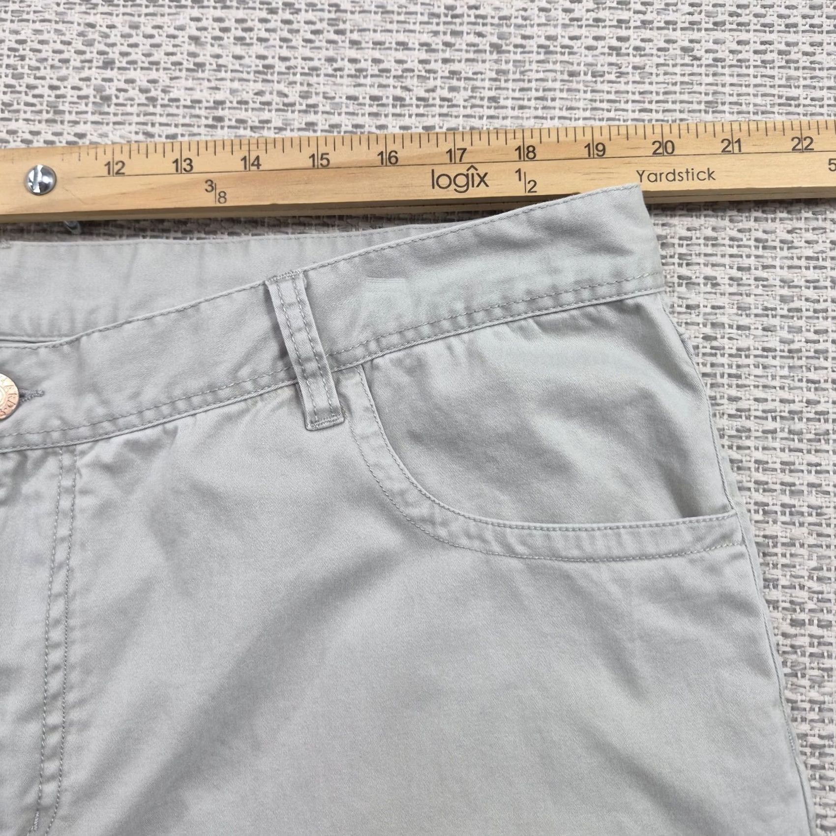 Tori Richard Tori Richard Pants Mens 40x30 Ivory Chino Stretch Straight Leg 5 Pocket Casual Chino Flat Front Size US 40 / EU 56 - 7 Thumbnail