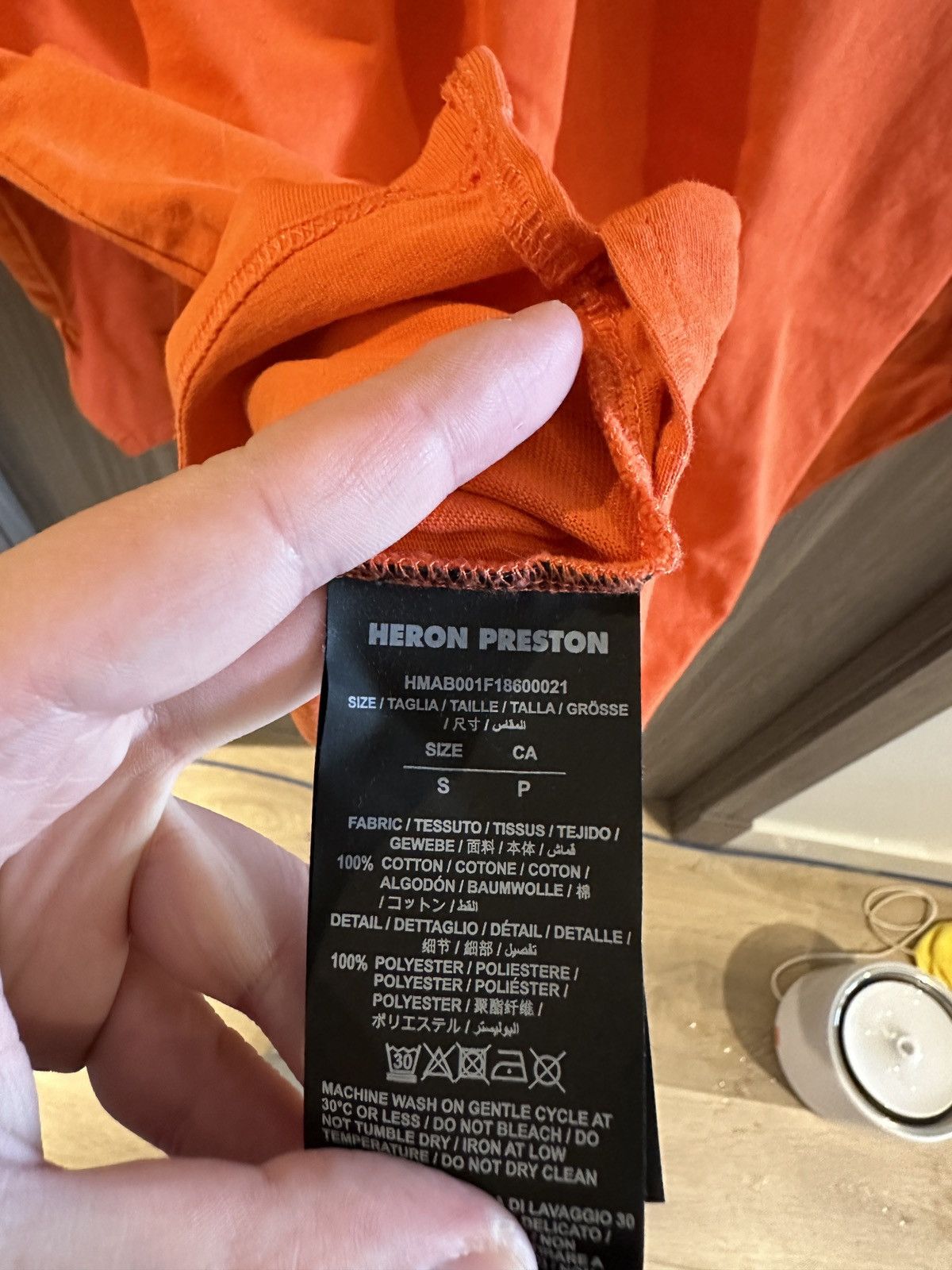Heron Preston Heron Preston orange long sleeve Size US S / EU 44-46 / 1 - 3 Thumbnail