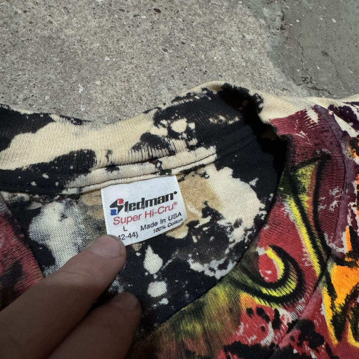Band Tees × Vintage Vintage Mosquitohead Acid Wash Janis Joplin Tee stedman Size US L / EU 52-54 / 3 - 9 Thumbnail