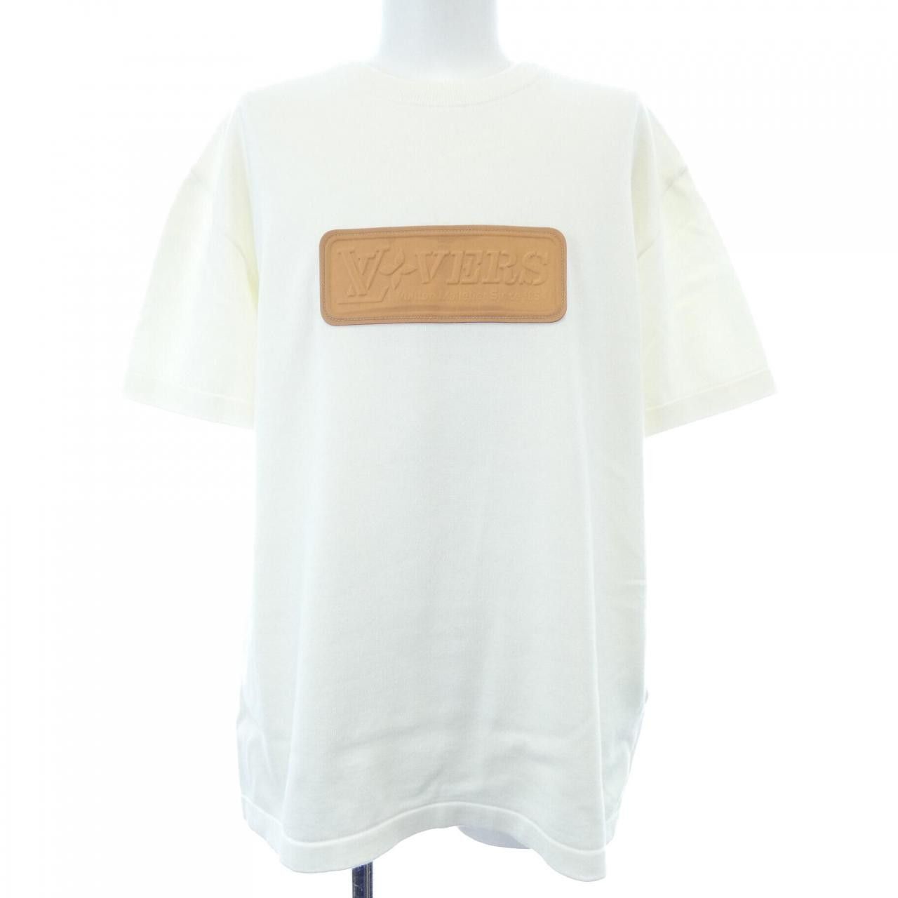 Louis Vuitton Louis Vuitton Louis Vuitton VVN Patch Short Sleeve Knit Textile Tops HSN98WAUR DUTY FREE for USA Size ONE SIZE - 1 Thumbnail