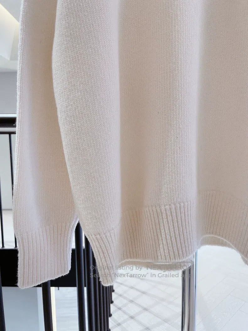 Loewe Loewe Signature logo gem sweater, advanced ivory white Size XS / US 0-2 / IT 36-38 - 4 Thumbnail
