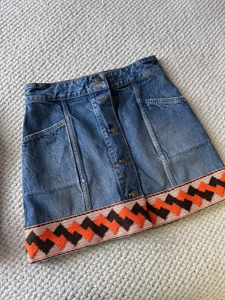 Valentino Valentino denim skirt Size 41" - 1 Thumbnail