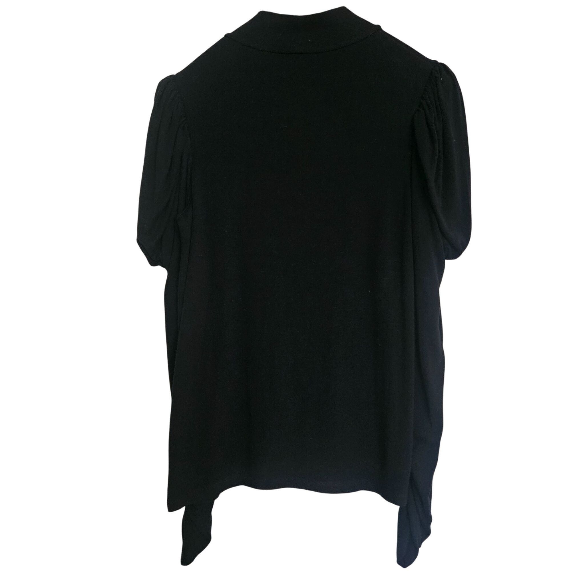 Rebecca Taylor Rebecca Taylor Women Black Puff Sleeve Mock Neck Top L Quiet Size L / US 10 / IT 46 - 5 Thumbnail