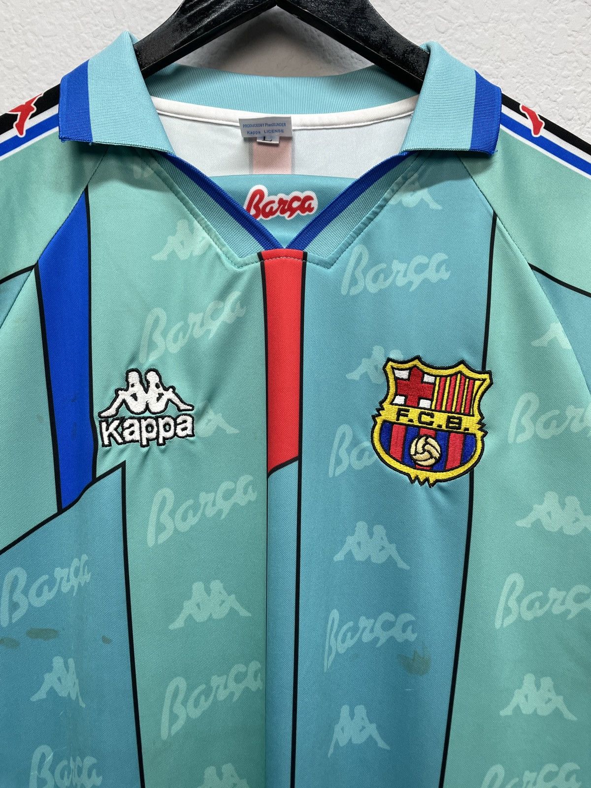 Kappa Vintage Nike Barcelona 2007 2008 Football Soccer Jersey Size US L / EU 52-54 / 3 - 5 Thumbnail