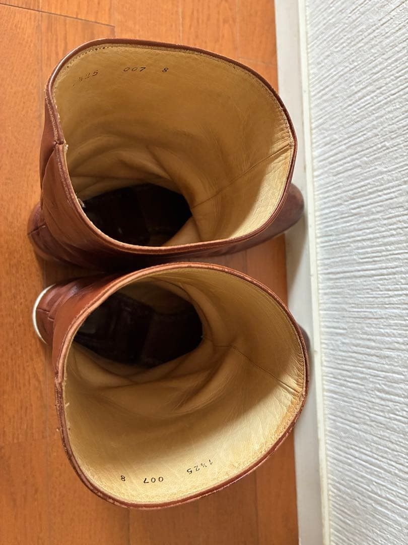 Number (N)ine Archive SS02 "Modern Age" Distressed Leather Pecos Boots Size US 8 / EU 41 - 10 Thumbnail