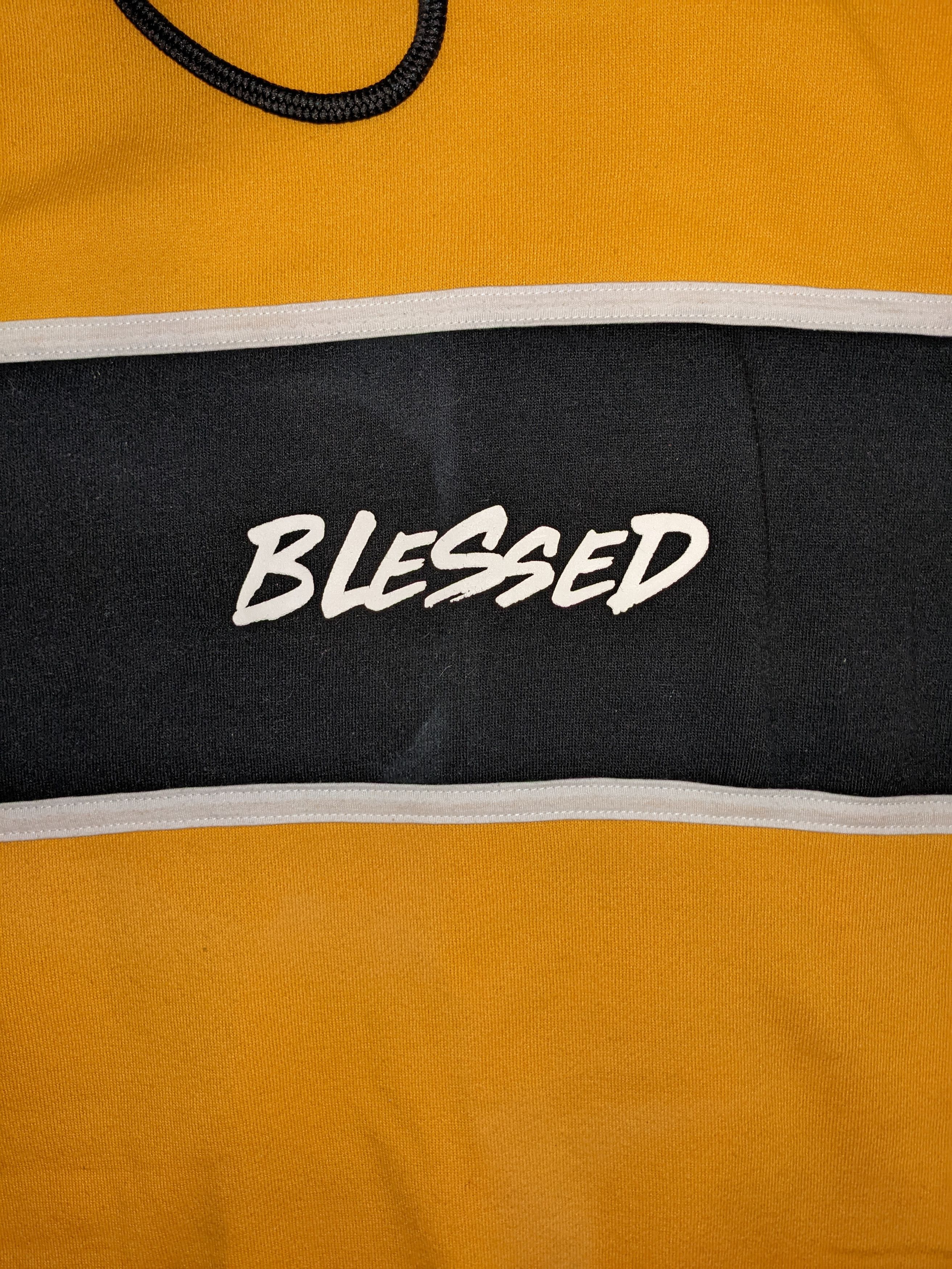 Urban Outfitters Yellow Blessed Hoodie Size US M / EU 48-50 / 2 - 2 Thumbnail