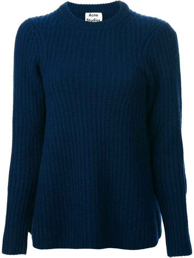 Acne Studios Acne Studios Dixie L- Wool PAW14 Ribbed Knitted Sweater Size M / US 6-8 / IT 42-44 - 1 Thumbnail
