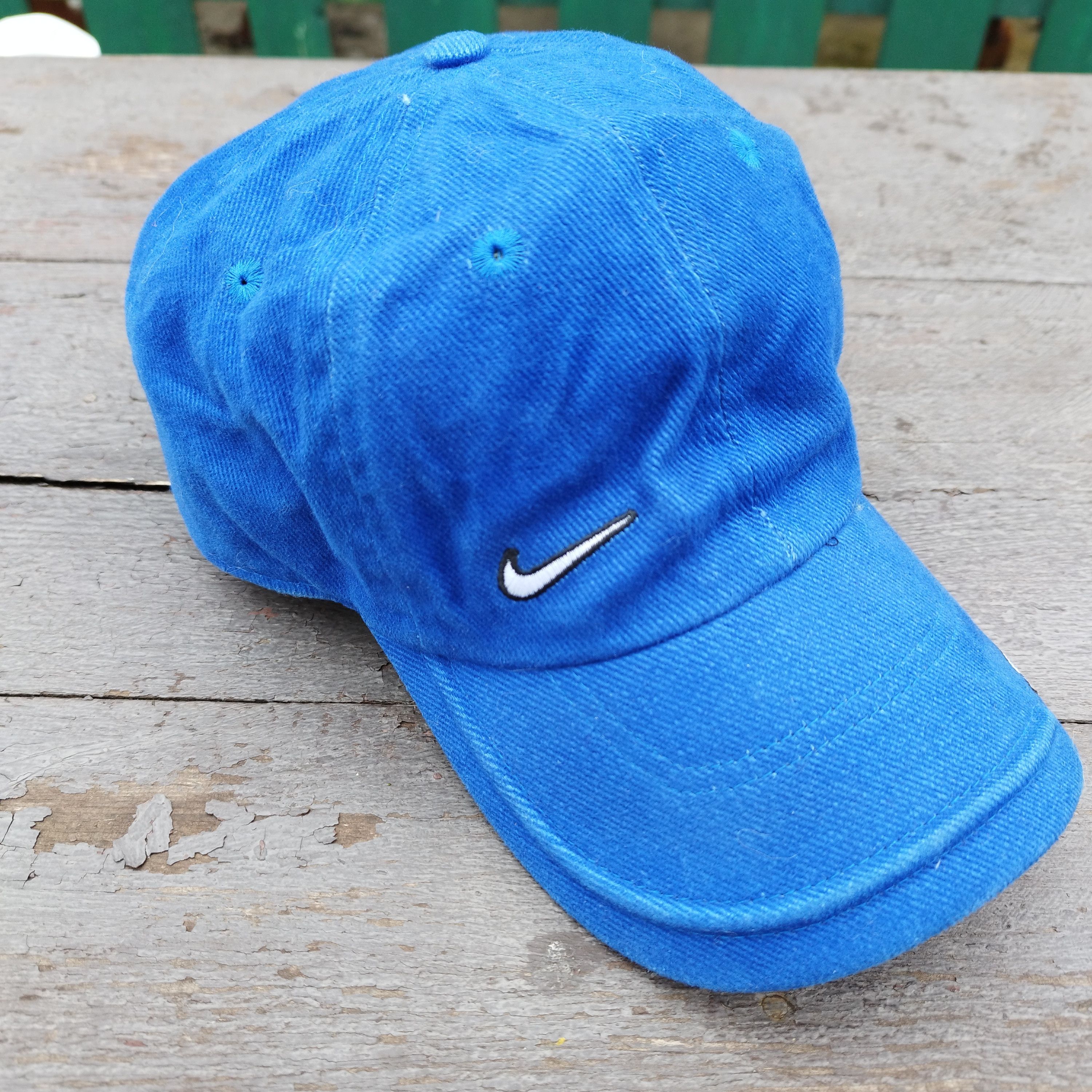 Nike Vintage Nike Ronaldo Swoosh Cap - Blue/White - One Size Size ONE SIZE - 1 Thumbnail