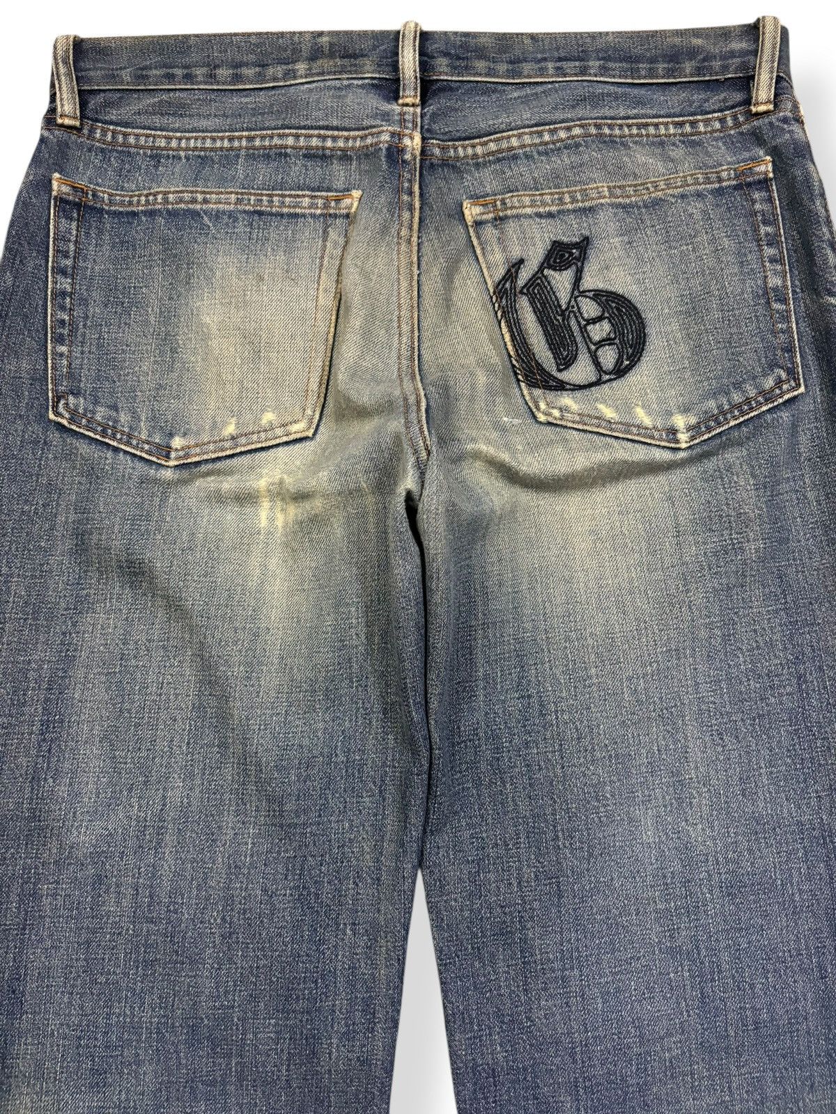 Gap Vintage Gap Blue Wash Loose Fit Distressed Grunge Jeans Size US 35 - 10 Thumbnail