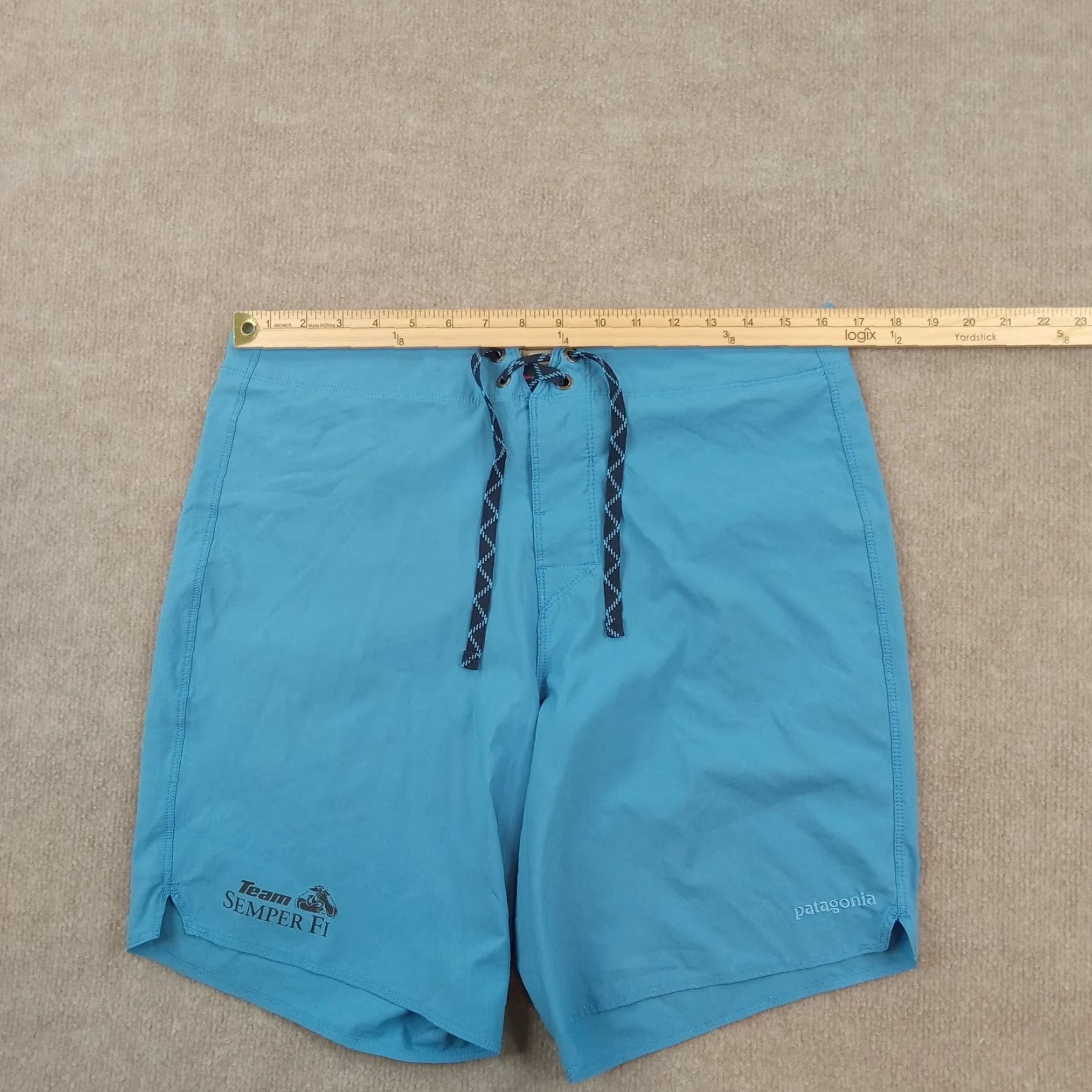 Patagonia Patagonia Shorts 33 Blue Drawstring Zip Pockets Summer Semper Fi Mens Size US 33 - 5 Thumbnail