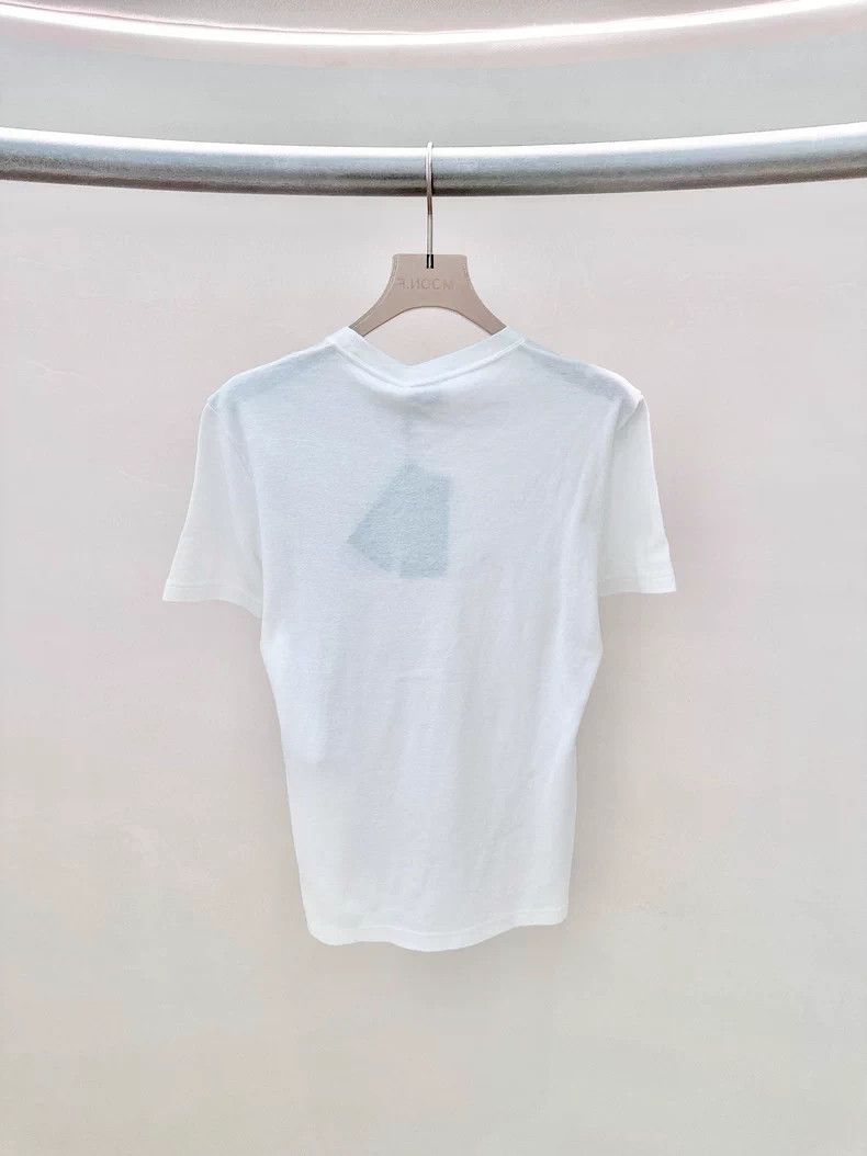 Saint Laurent Paris Saint Laurent Paris white short sleeves Size US M / EU 48-50 / 2 - 2 Thumbnail