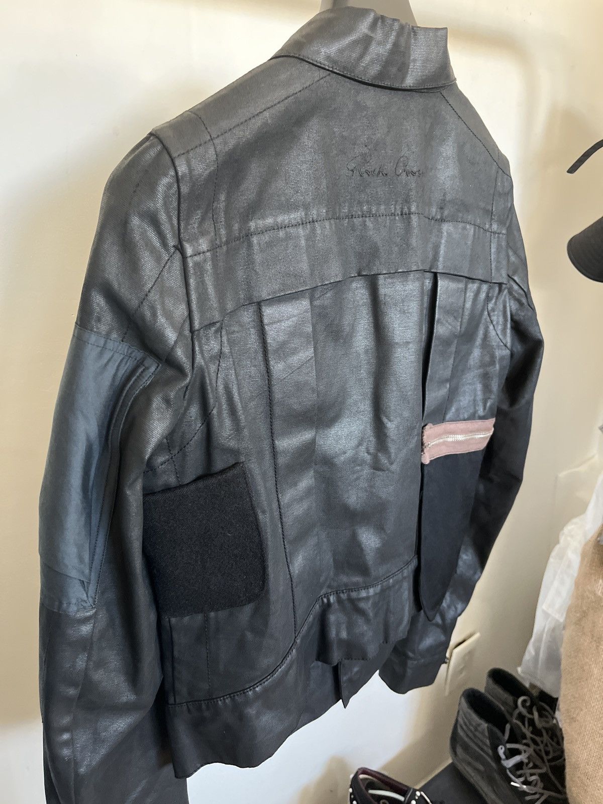Rick Owens SS03 Rick Owens ‘Suckerball’ waxed denim cargo jacket Size US S / EU 44-46 / 1 - 4 Thumbnail
