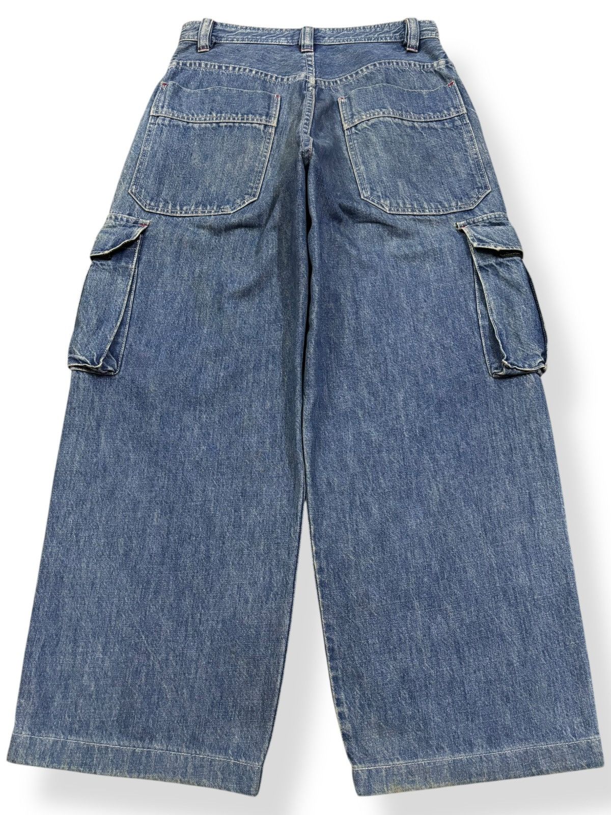 JNCO Vintage Y2K Japanese Brand Piko Baggy Cargo Jeans Size US 29 - 2 Thumbnail