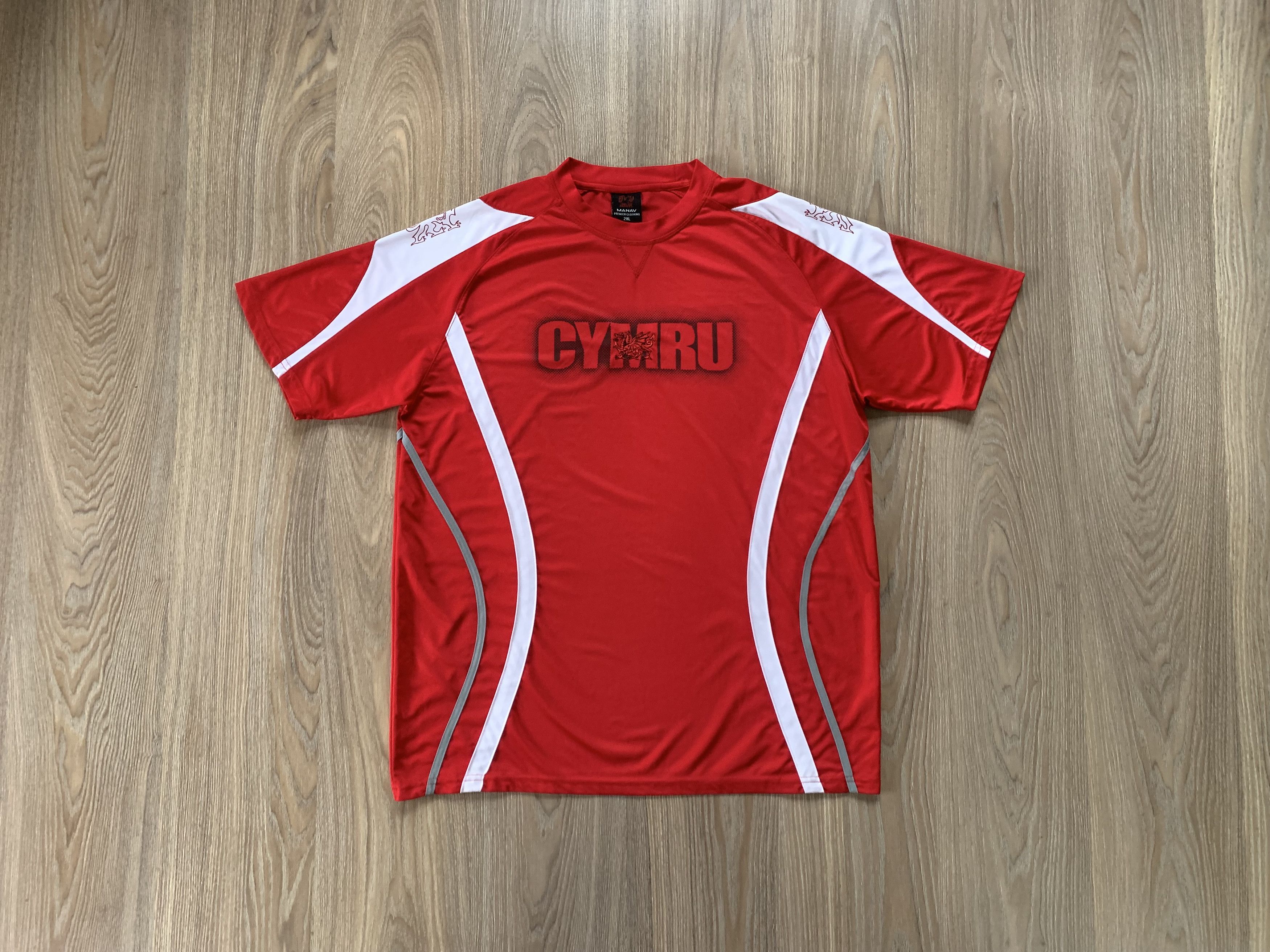 Vintage Cymru Wales Manav Rugby Printed T Shirt Size US XXL / EU 58 / 5 - 2 Thumbnail