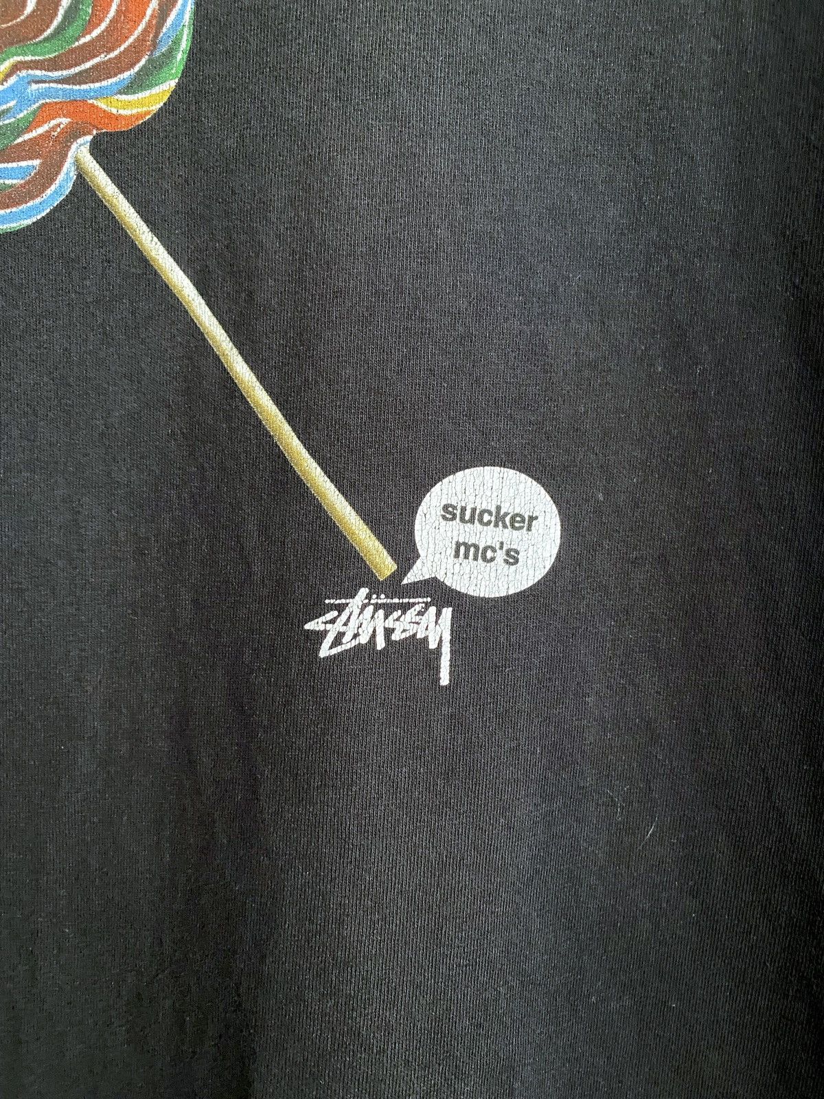Stussy × Vintage Stussy Vintage T-Shirt RUN D.M.C. Sucker MC's Lollipop Print Size US M / EU 48-50 / 2 - 5 Thumbnail