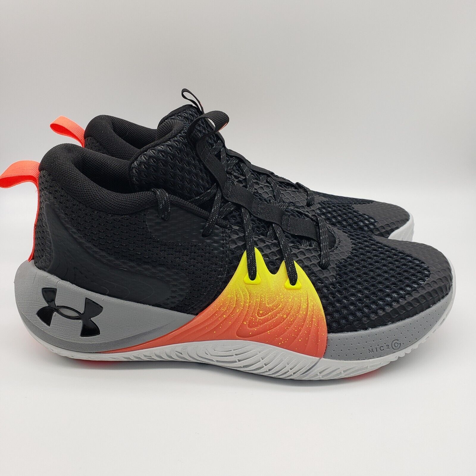 Under Armour Embiid One Black Grey Men's 3023086-001 Size 10