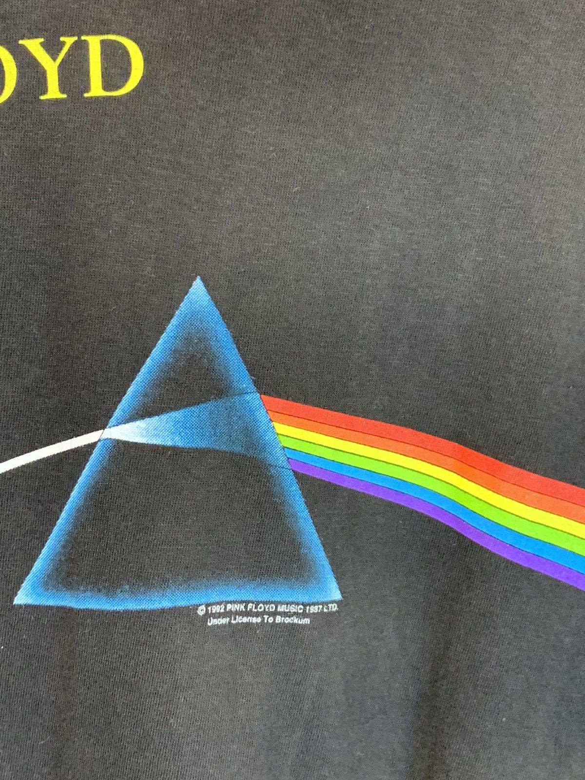 Brockum × Pink Floyd × Vintage RARE Vintage 90s Pink Floyd Dark Side Of The Moon Tour Shirt Size US XL / EU 56 / 4 - 5 Thumbnail