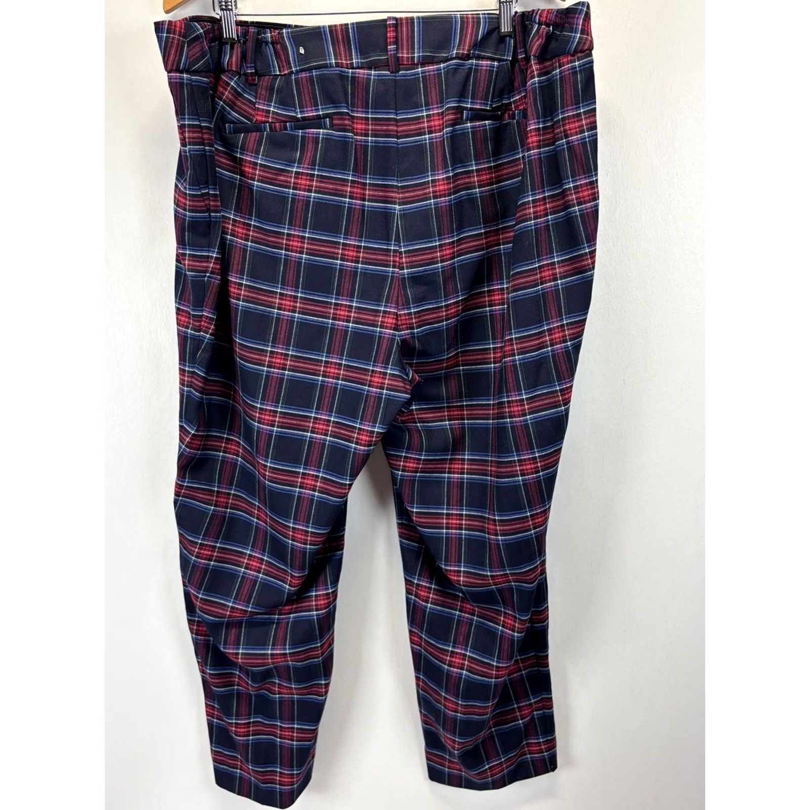 Talbots Talbots Pants Womens 22W Plus High Waist Hampshire Ankle Plaid Wool Straight 29in Multicolor Size 40" / US 18 - 3 Thumbnail
