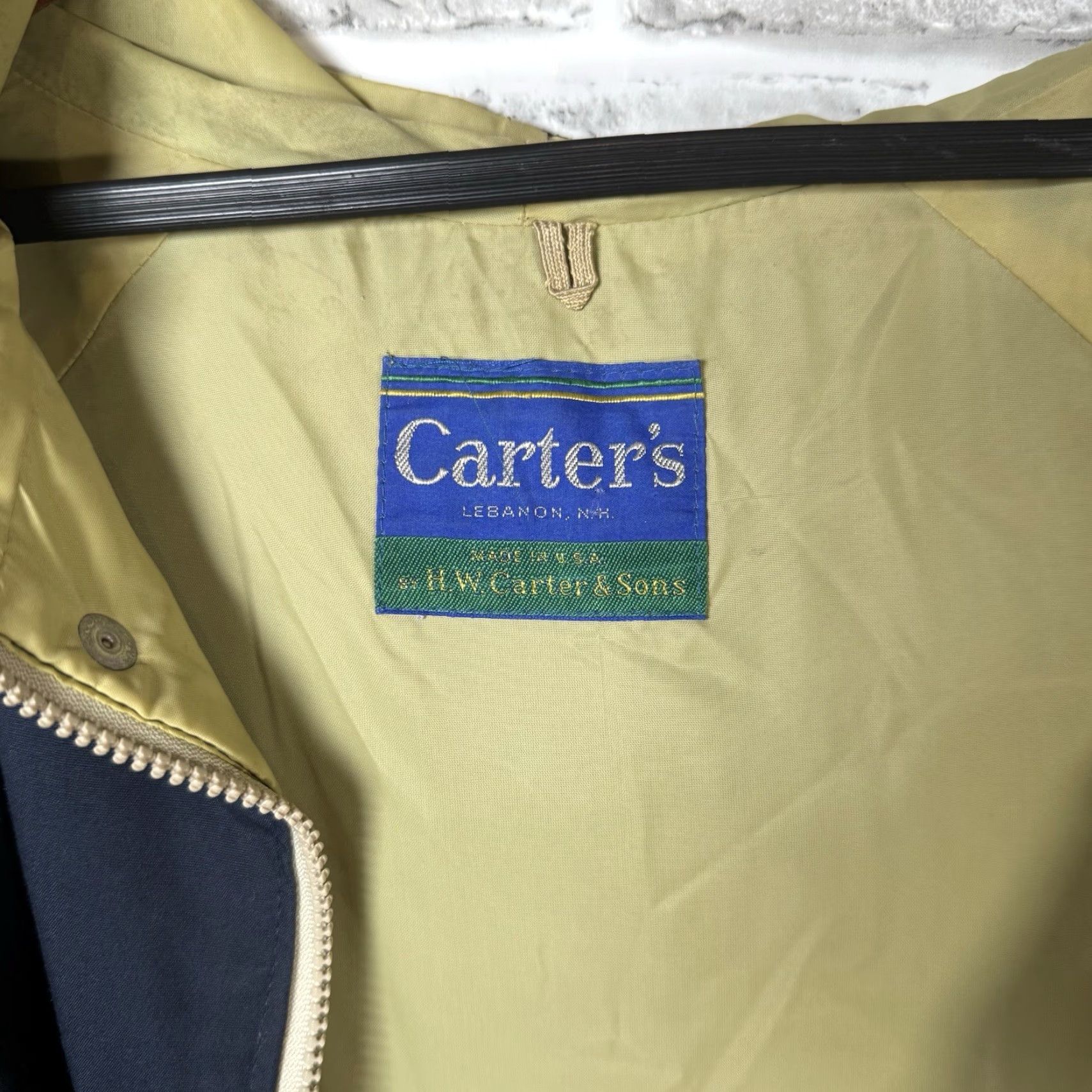 Vintage VINTAGE Carter’s H.W. Carter & Sons Hooded Coat Mens L Blue Casual Rain/Casual Hooded Polyester Coat (No N/A) Size US L / EU 52-54 / 3 - 2 Thumbnail