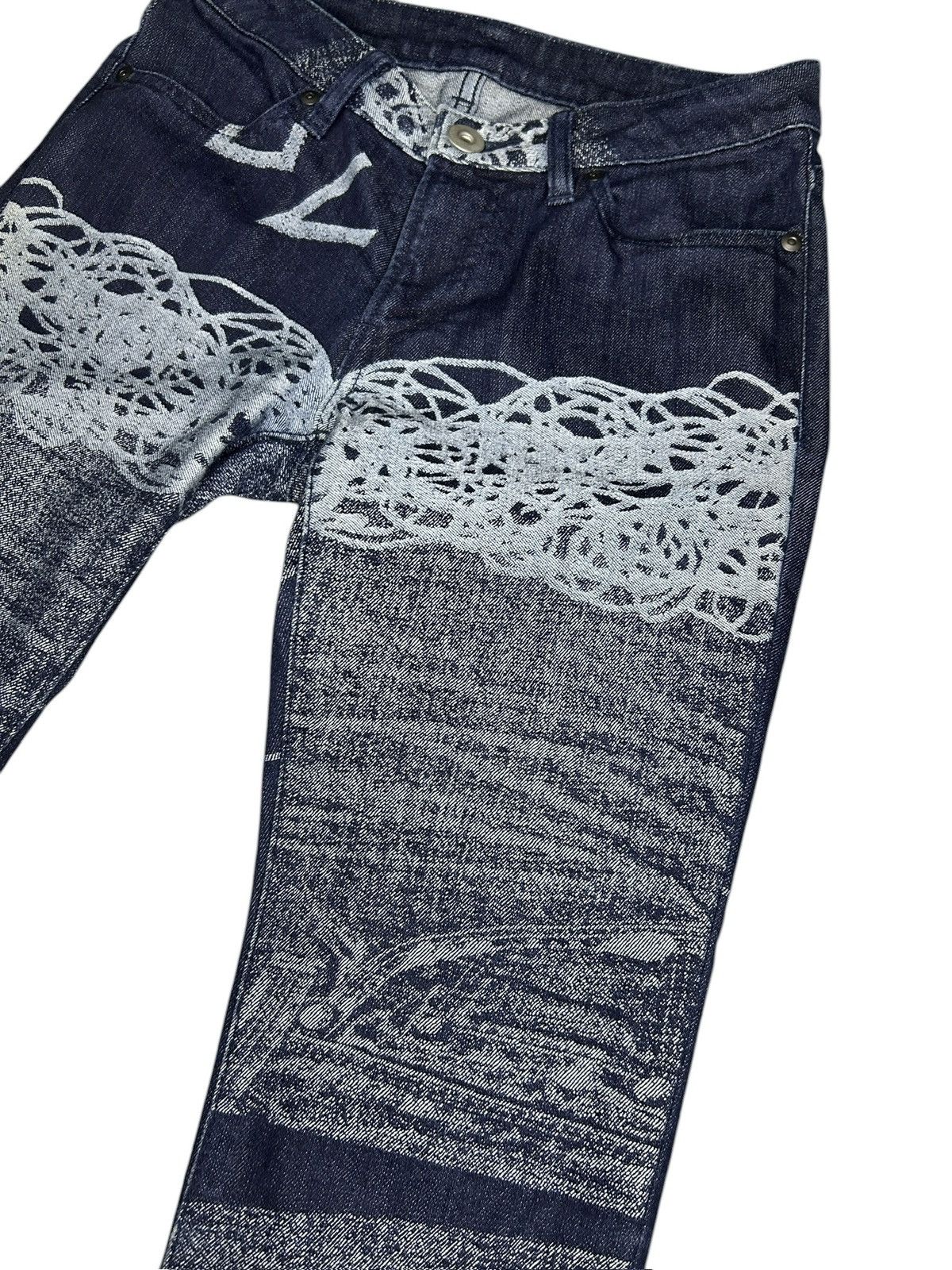 Issey Miyake APOC Graphic Denim Size 26" / US 2 / IT 38 - 3 Thumbnail